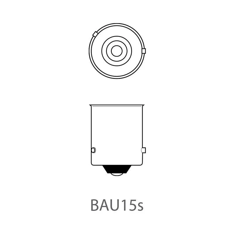 Satz mit 2 Glühbirnen Orange , Bajonett Sockel 12V 21/W ( Orange Blinker) - 5 Stunden Anschluss - Image 3