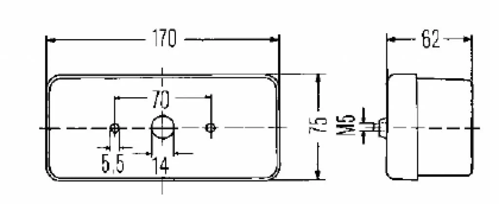 Anhänger Rückleuchte - Hella - 3-Kammer - rechts - 75x170x62 mm - Image 7