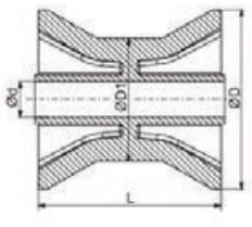 Kielrolle blau - 72x73 mm - Nabendurchmesser 14,5 mm - Image 4