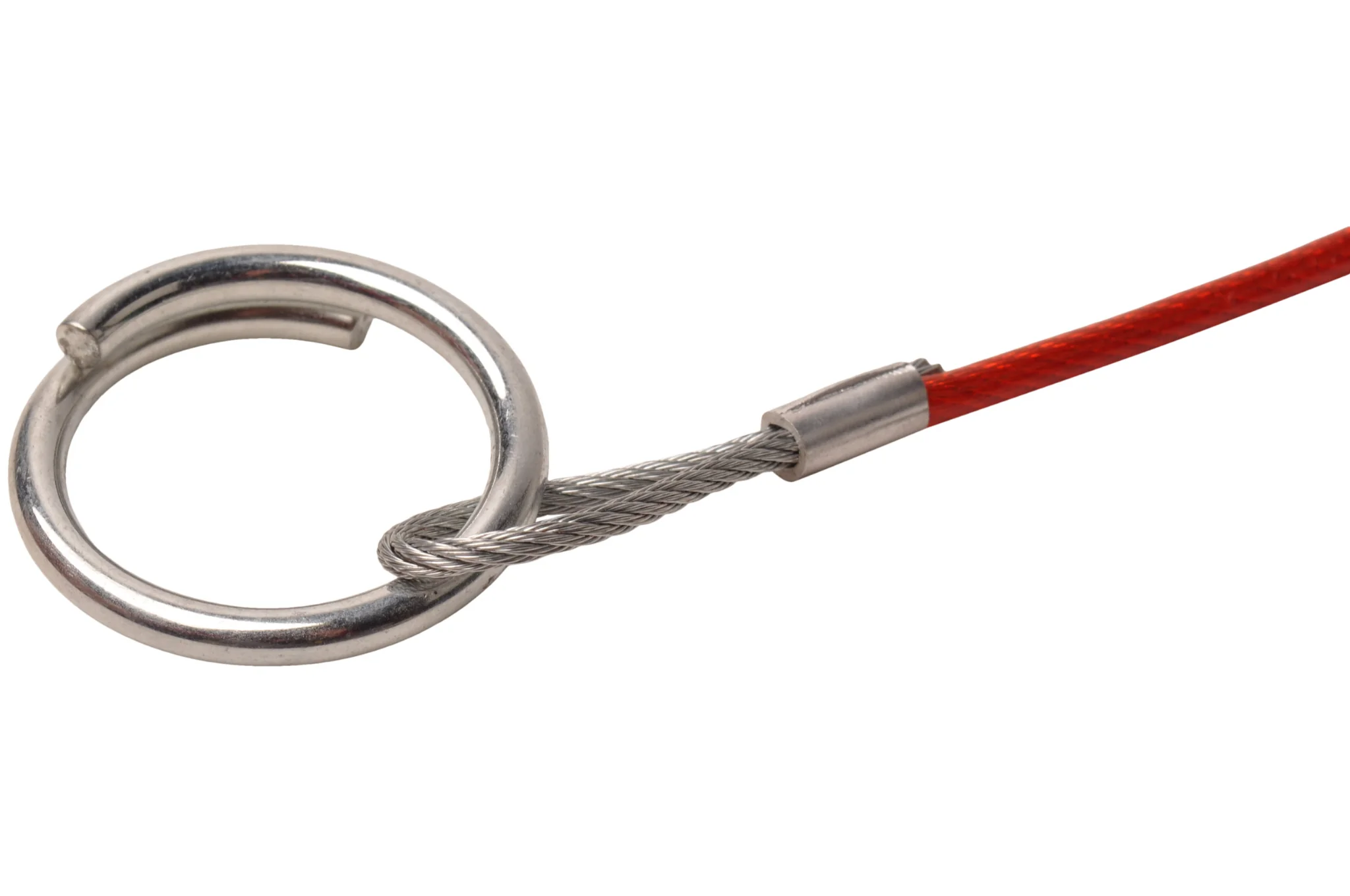 Abreißseil 140 cm Klemmhaken + Ring (rot) - Image 4