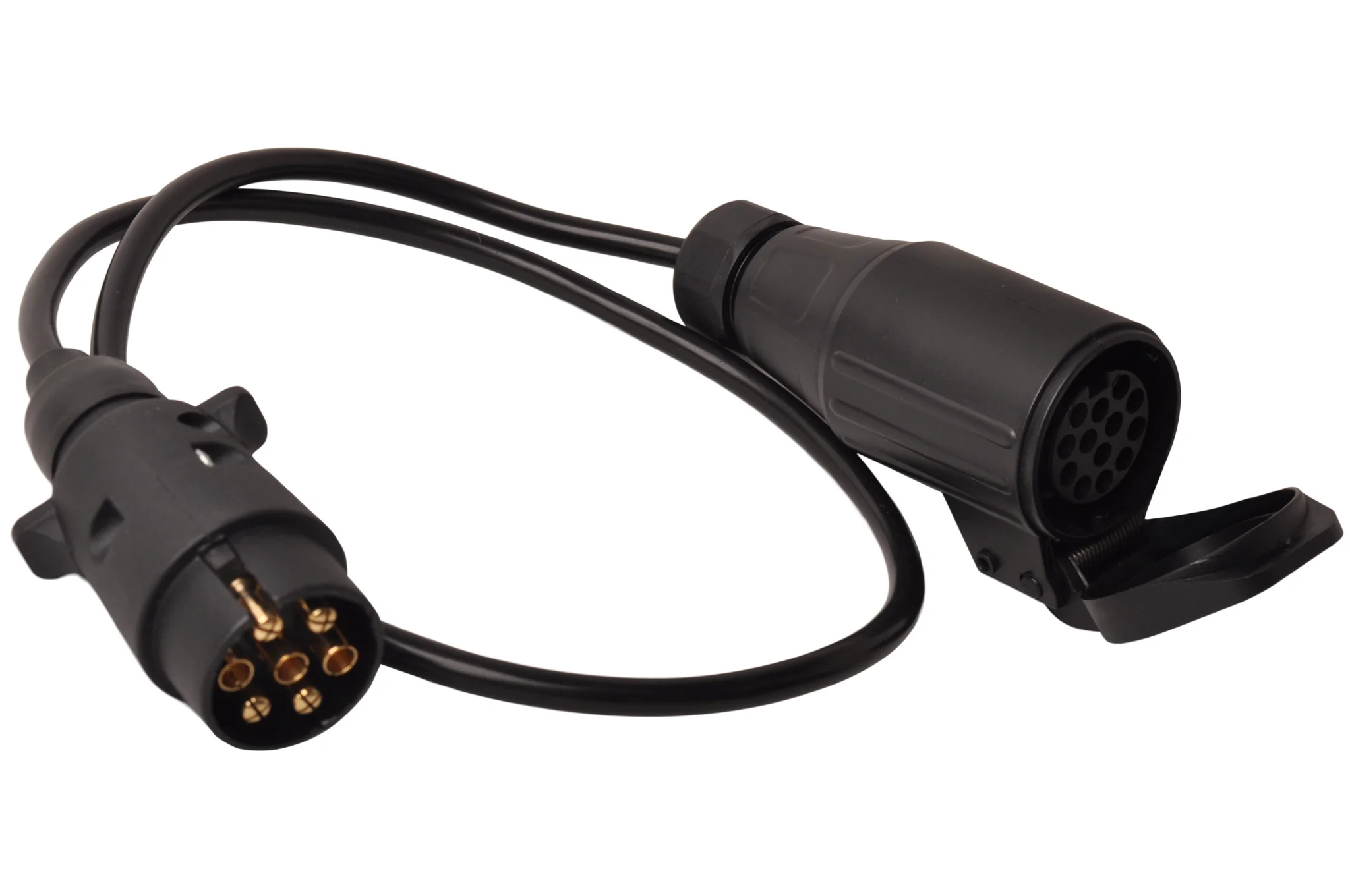 Adapterkabel 7-adrig mit 1x 7-poligem Stecker & 1x 13-poliger Buchse - 80 cm - Image 2