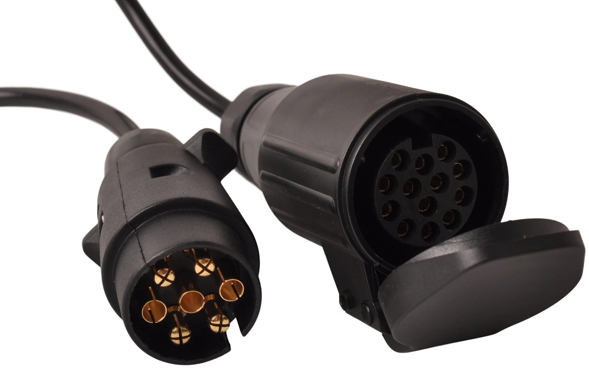 Adapterkabel 7-adrig mit 1x 7-poligem Stecker & 1x 13-poliger Buchse - 80 cm - Image 4
