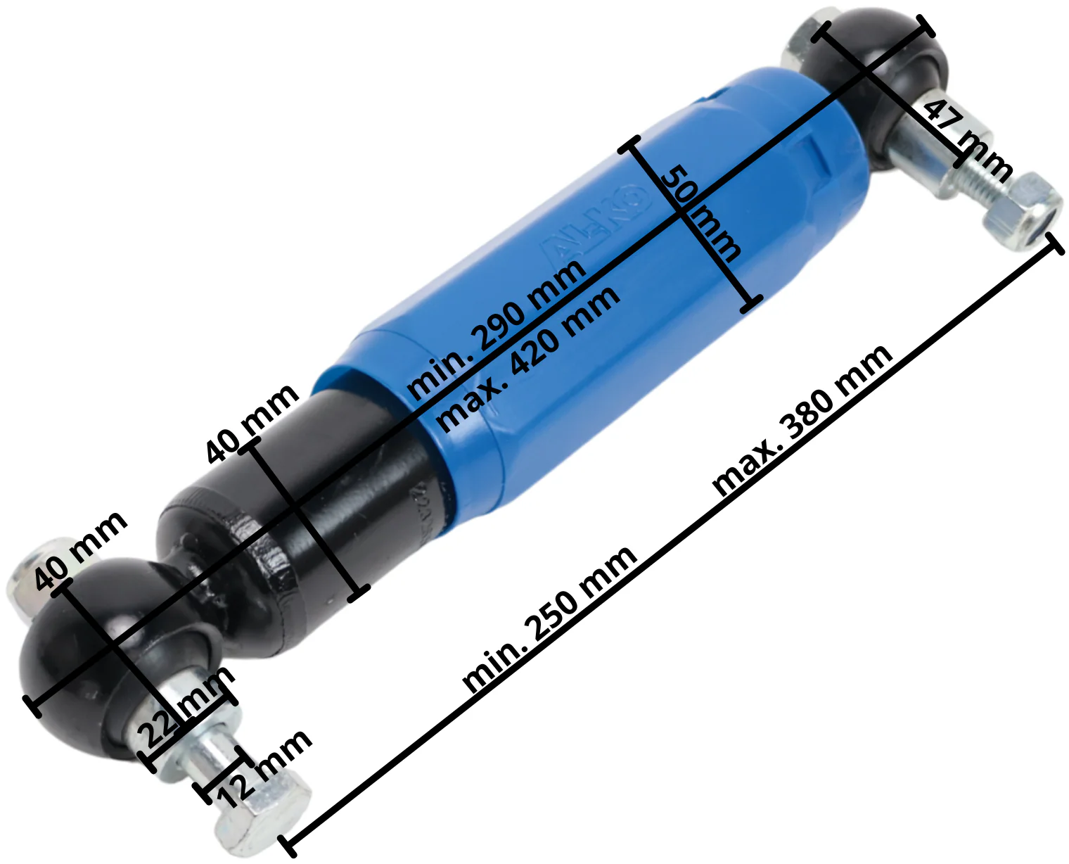 AL-KO Octagon Stoßdämpfer blau 1350 kg - Image 5