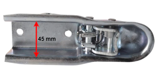 Albe EM80VK - Rohr 45 mm - 800 kg - ungebremste Kugelkupplung - Image 5