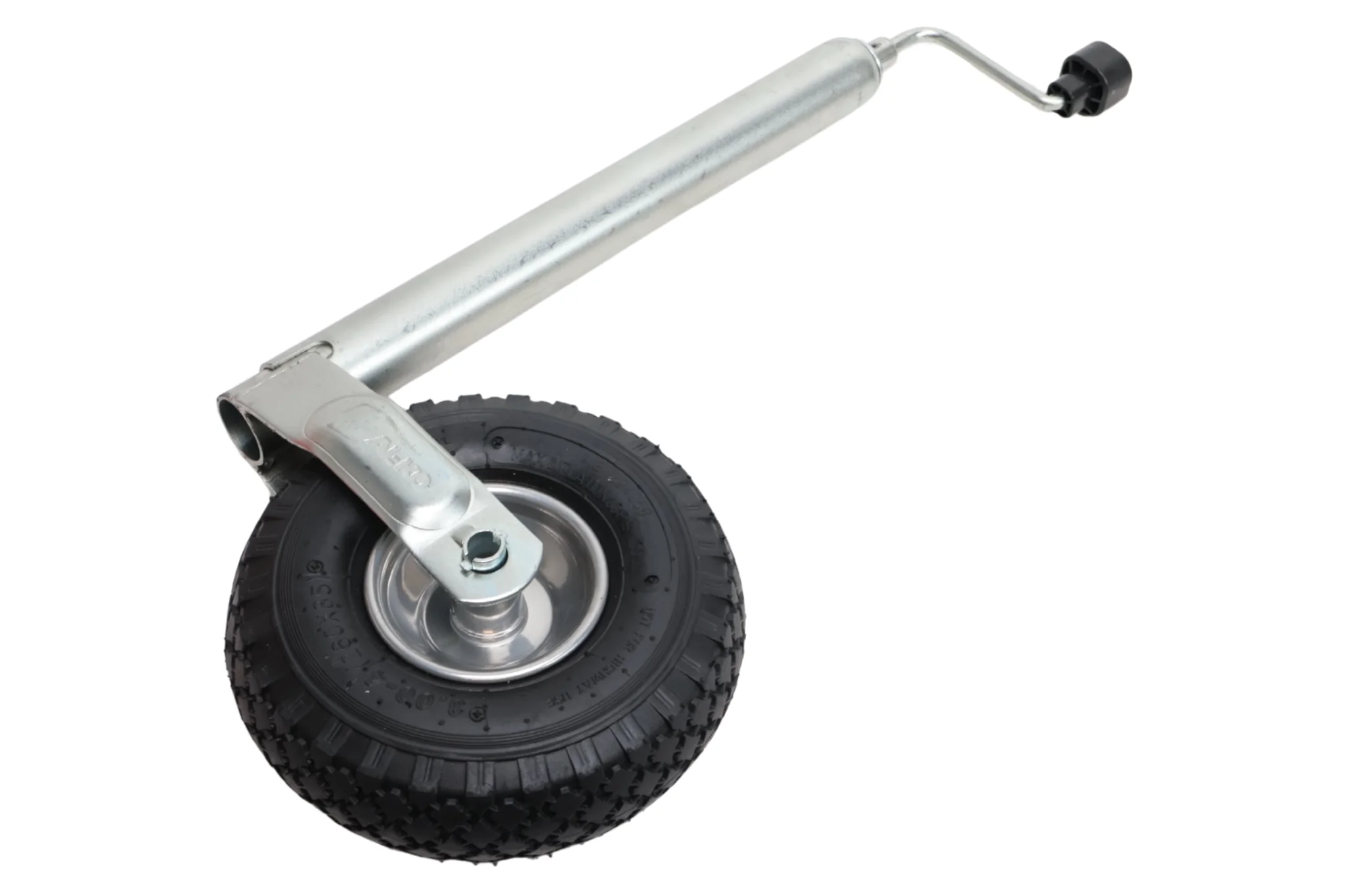 Stützrad Plus AL-KO - rund  48 mm - Tragfähigkeit: 120 kg - extra lang - Stahlfelge mit Luftreifen (260 x 85) - Image 2