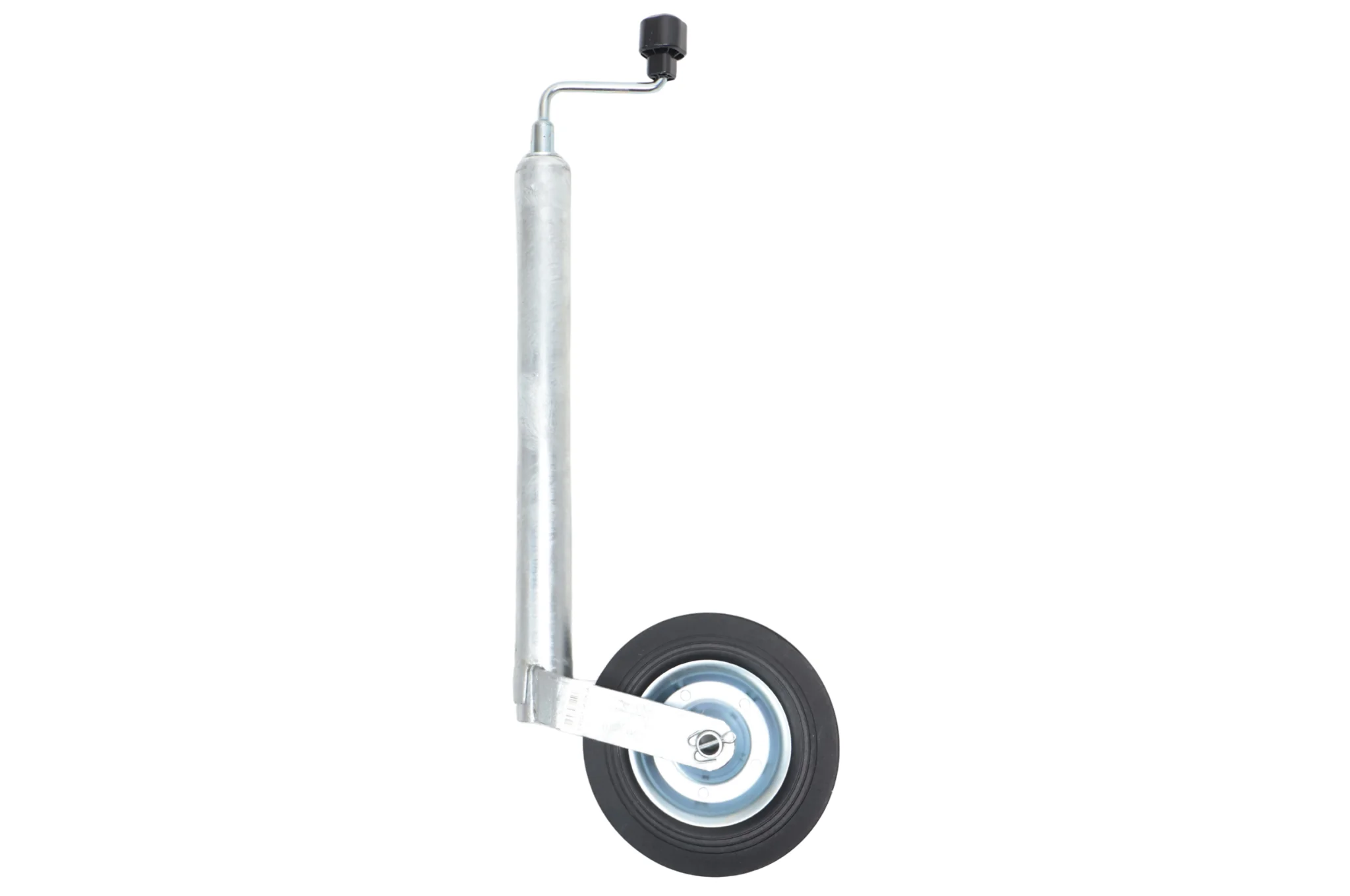Stützrad Plus AL-KO - rund 48 mm - Tragfähigkeit: 150 kg - extra lang - Stahlfelge mit Vollgummi