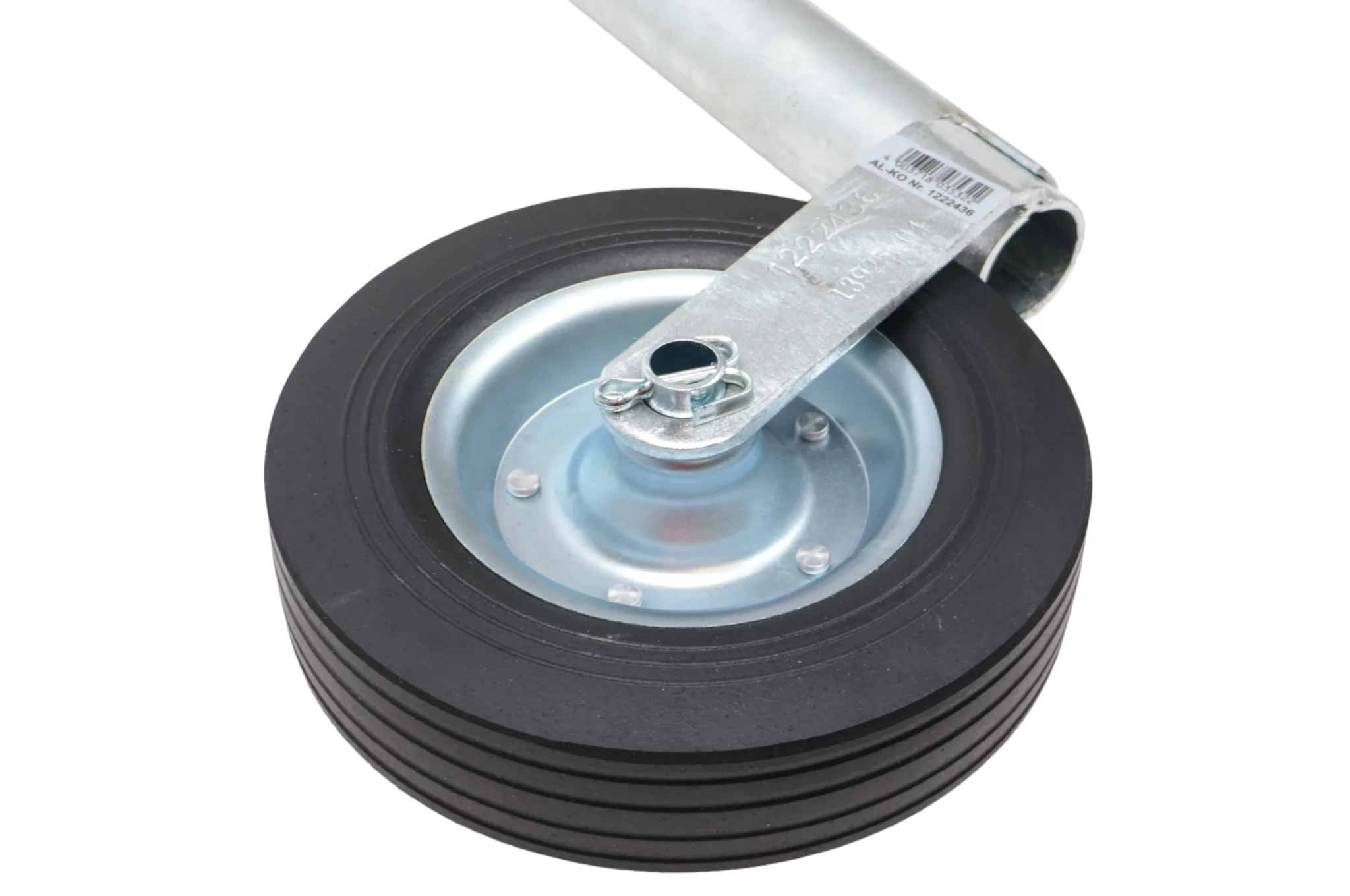 Stützrad Plus AL-KO - rund 48 mm - Tragfähigkeit: 150 kg - extra lang - Stahlfelge mit Vollgummi - Image 3