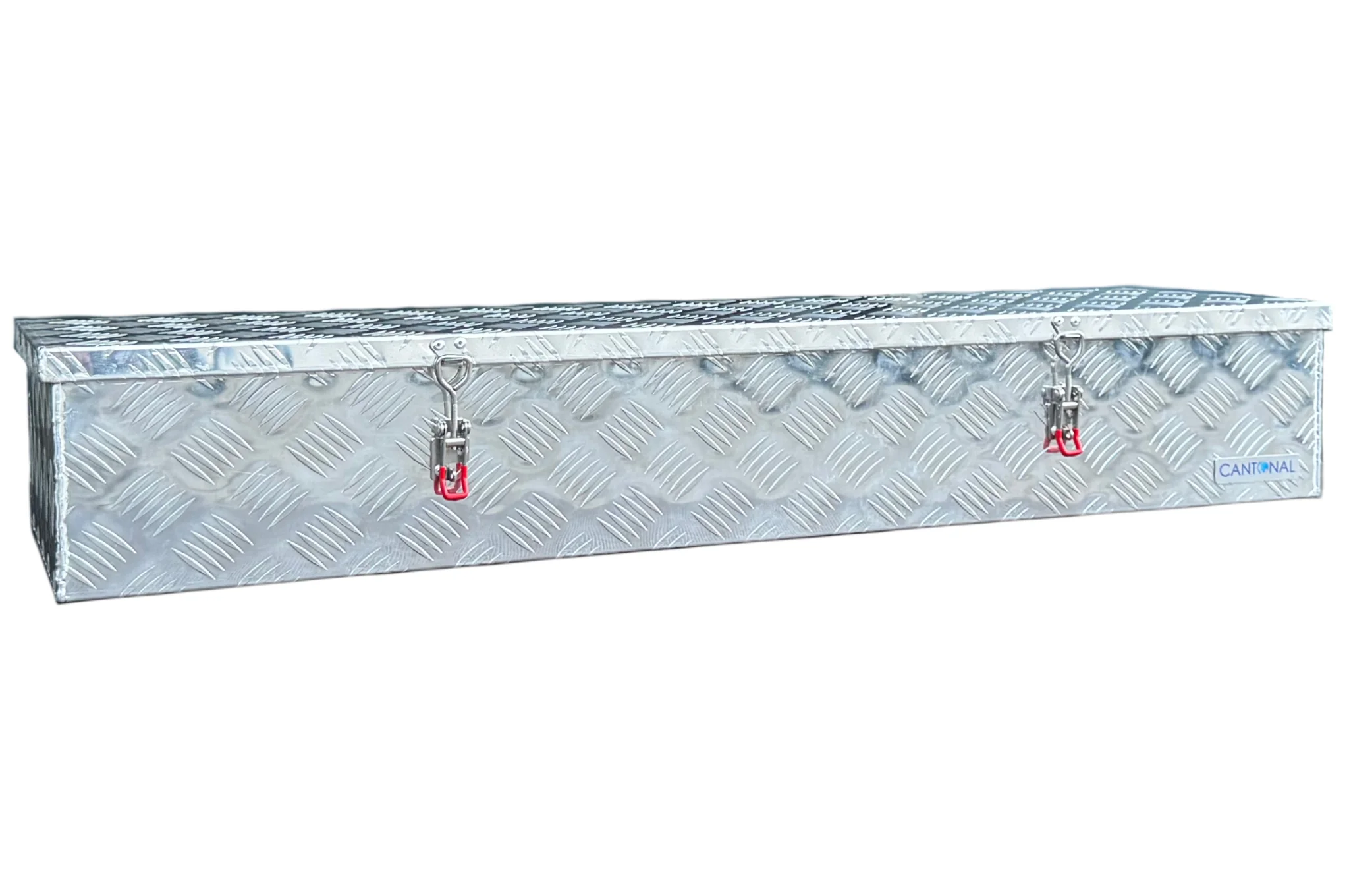 Aluminium Deichselbox 1200x380x195 mm - 2.5 mm Wandstärke - ideal für Plateauwagen und Autotransporter - wasser- und staubdicht - mit Spannverschluss - Image 4