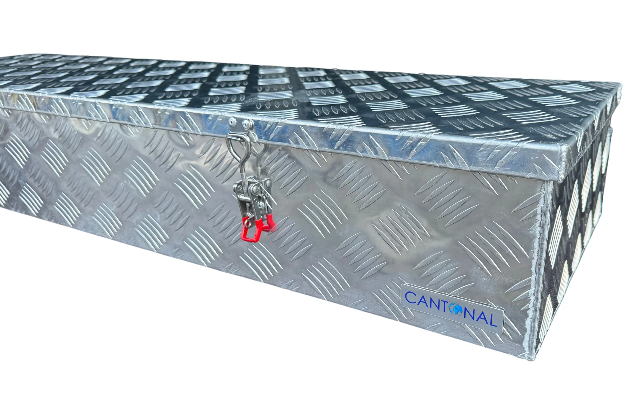 Aluminium Deichselbox 1200x380x195 mm - 2.5 mm Wandstärke - ideal für Plateauwagen und Autotransporter - wasser- und staubdicht - mit Spannverschluss - Image 7