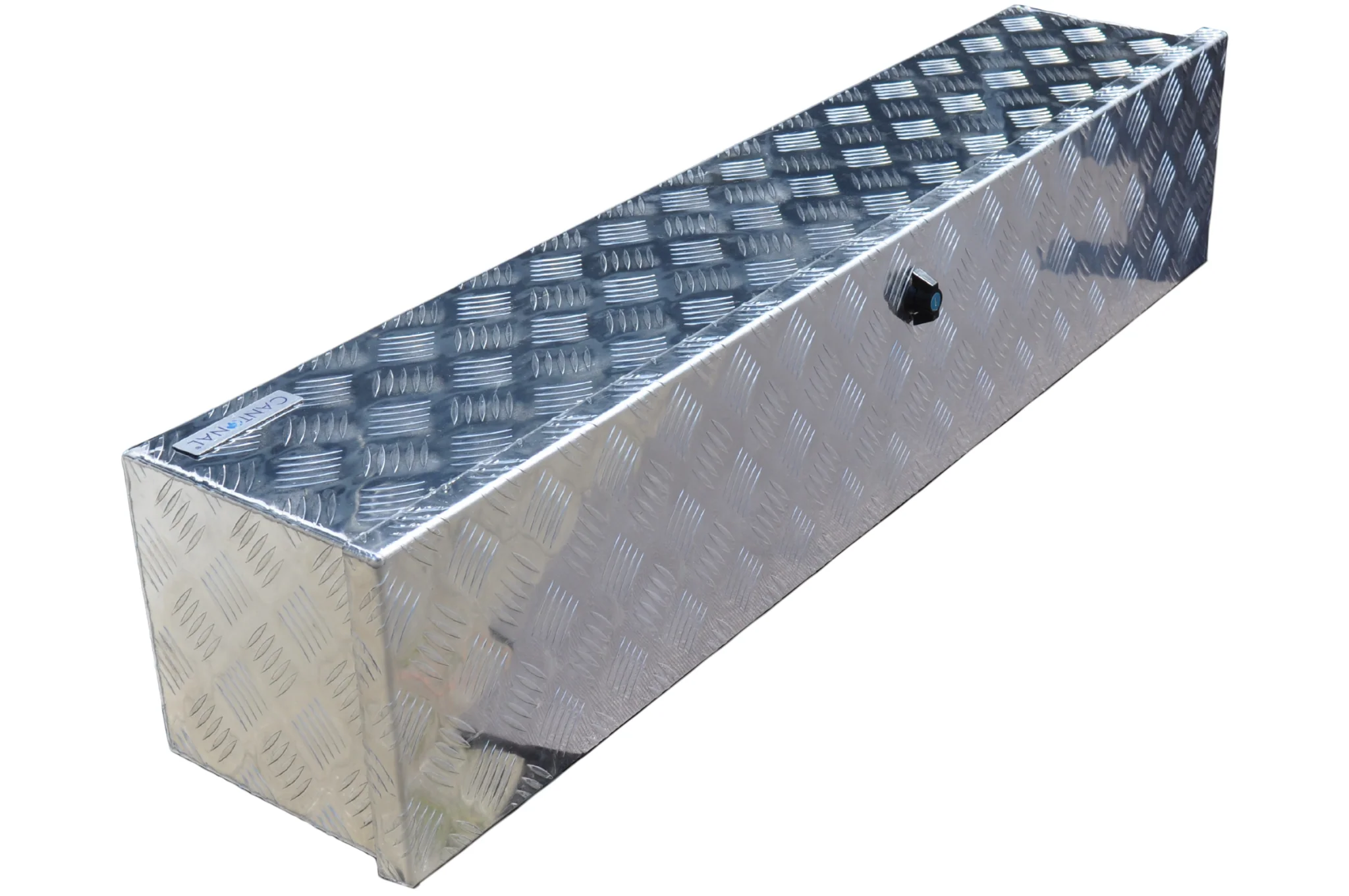 Aluminium Deichselbox aus Riffelblech - 1250x250x250 mm - Image 10