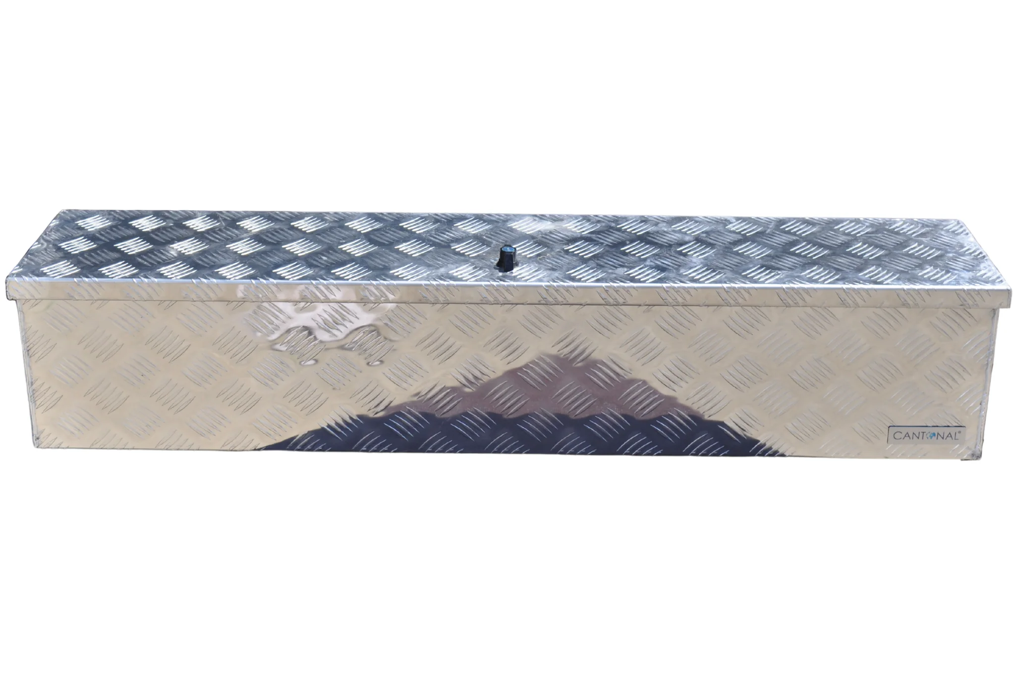 Aluminium Deichselbox aus Riffelblech - 1250x250x250 mm - Image 5