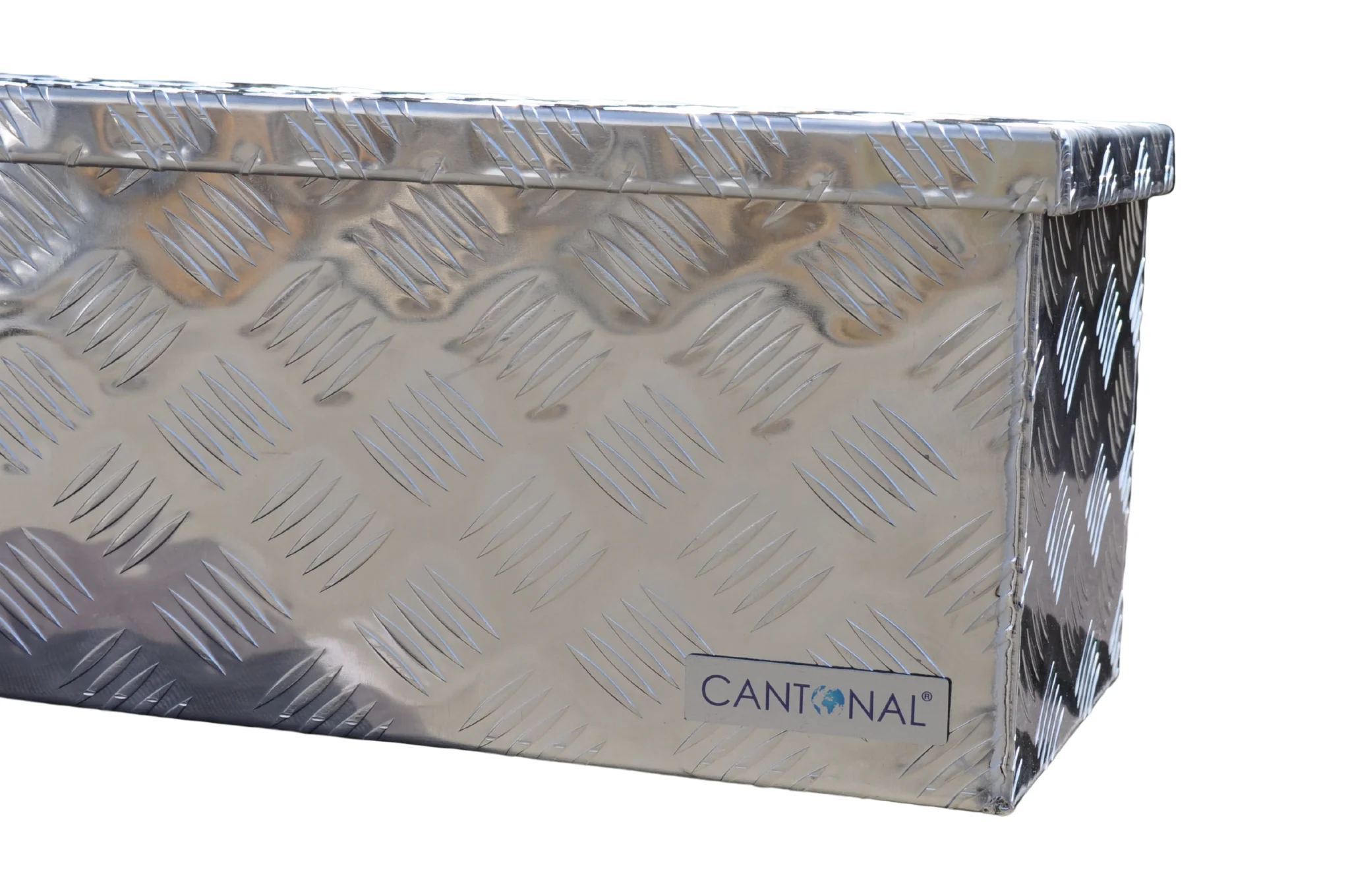 Aluminium Deichselbox aus Riffelblech - 1250x250x250 mm - Image 6