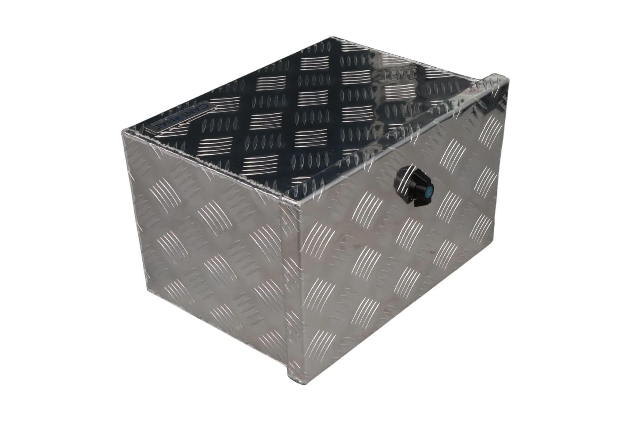 Aluminium-Deichselbox aus Riffelblech - 400×240×300 mm