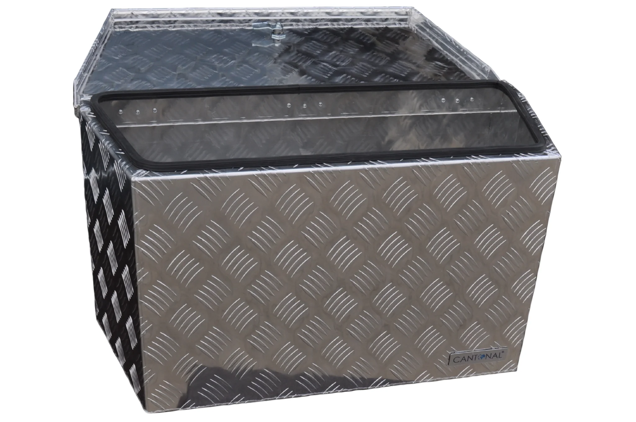 Aluminium Deichselbox aus Riffelblech 760x380x400 mm - Image 5
