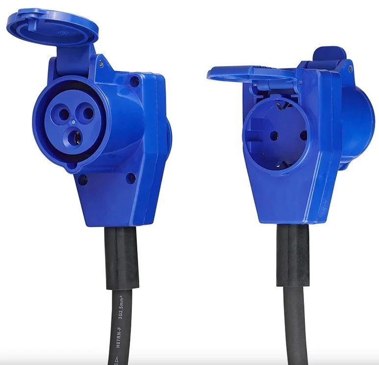 Verbindungskabel 40cm von schuko zu CEE-Steckdose und schuko-Steckdose. - Image 6