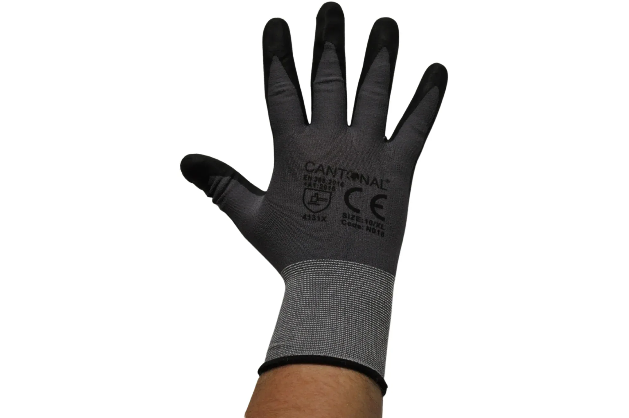 PU-Arbeitshandschuhe-Set – 12 Paar (24 Stück) – Größe XL/10 – Nylon/Spandex – abriebfester Grip - Image 2
