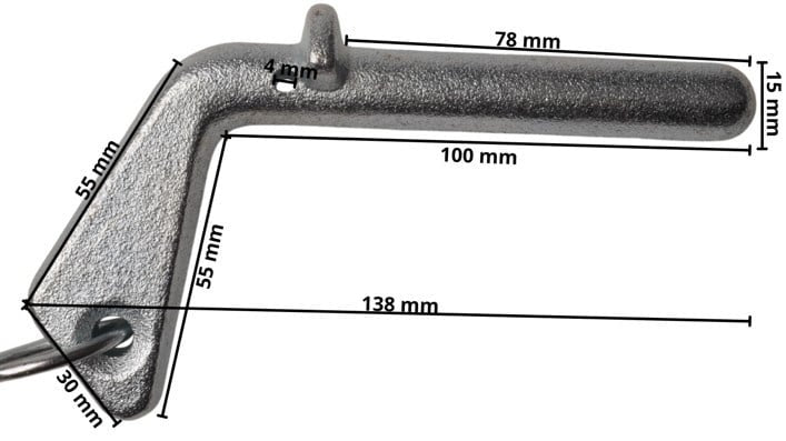 Arretierstift für Kipper - 15 mm - links und rechts einsetzbar - Image 5
