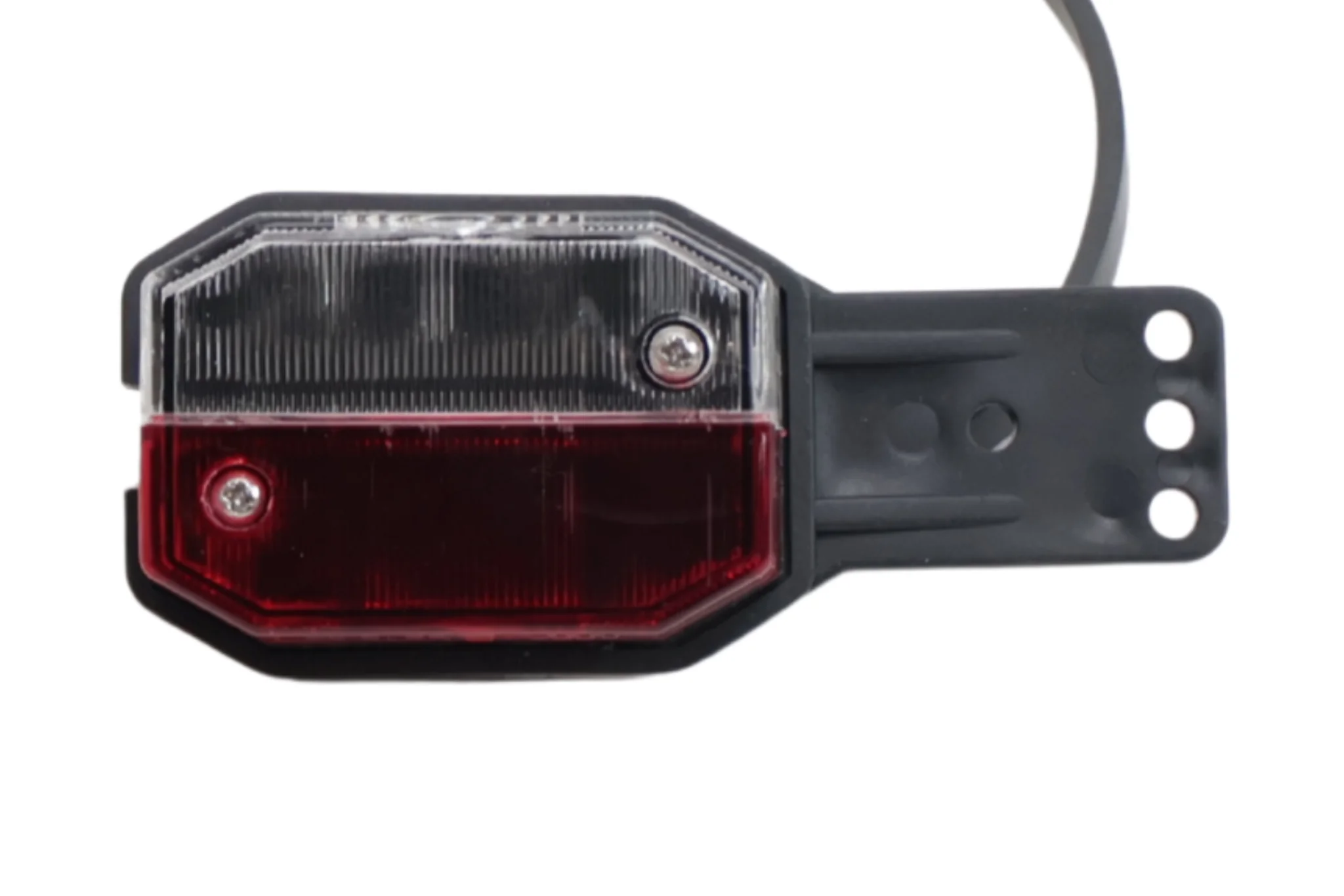 Aspöck Flexipoint Begrenzungsleuchte links - rot/weiß auf Gummihalter mit 50 cm Kabel - Image 2