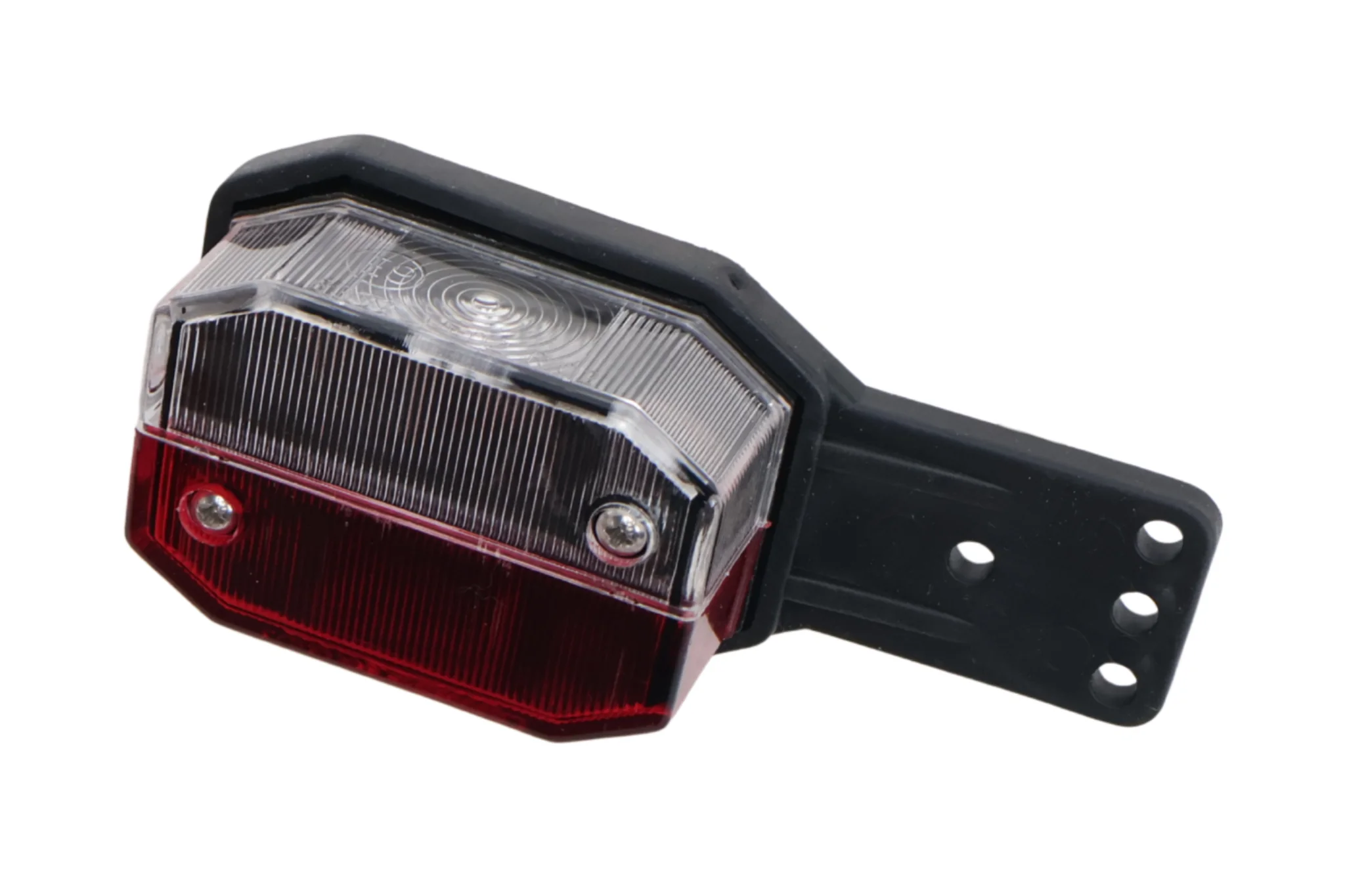 Aspöck Flexipoint Begrenzungsleuchte links - rot/weiß auf Gummihalter mit 50 cm Kabel - Image 4