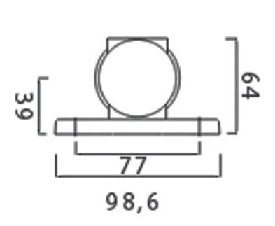 Aspock Superpoint 3 LED Begrenzungsleuchte - links/rechts - weiß/orange/rot - 1 Meter Flachkabel - Image 6
