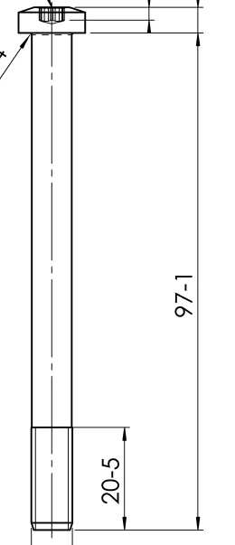 Torx-Schraube - M8x97 mm - geeignet für den AL-KO AKS2004 - Image 2