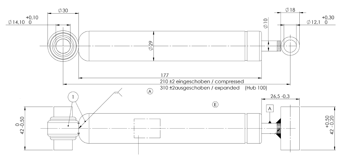 Auflaufbremsdämpfer ZAV 3,5 1A - Länge 310 mm - Image 7