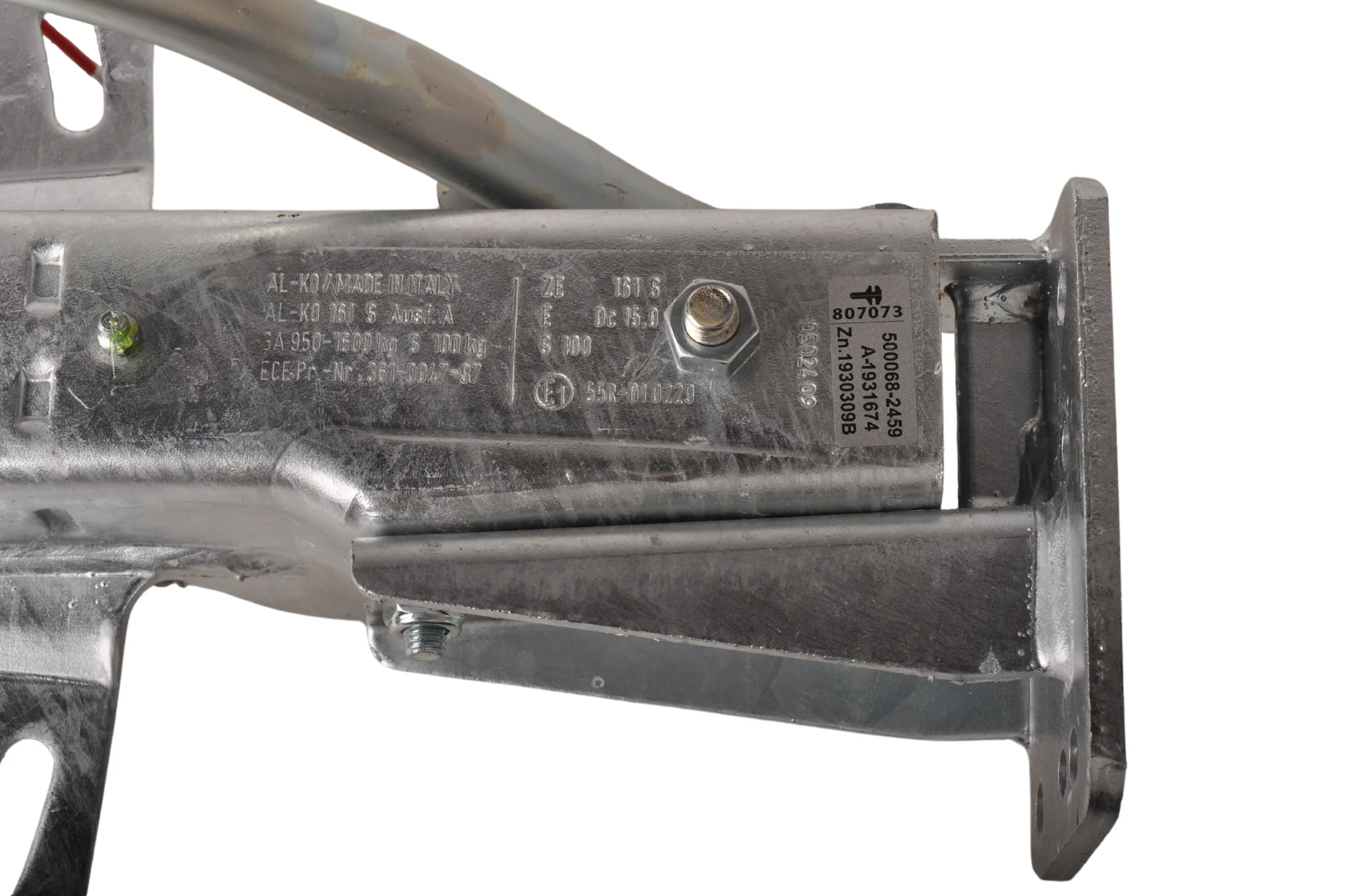 AL- KO Auflaufeinrichtung für Anhänger - 161S - maximale Anhängelast: 1600kg - V-Deichselanschluss - inkl. Stützrad-Konsole - Image 8