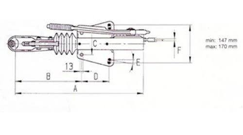 AL- KO Auflaufeinrichtung für Anhänger - 60S/2 - maximale Anhängelast: 750kg - V-Deichselanschluss - Image 8