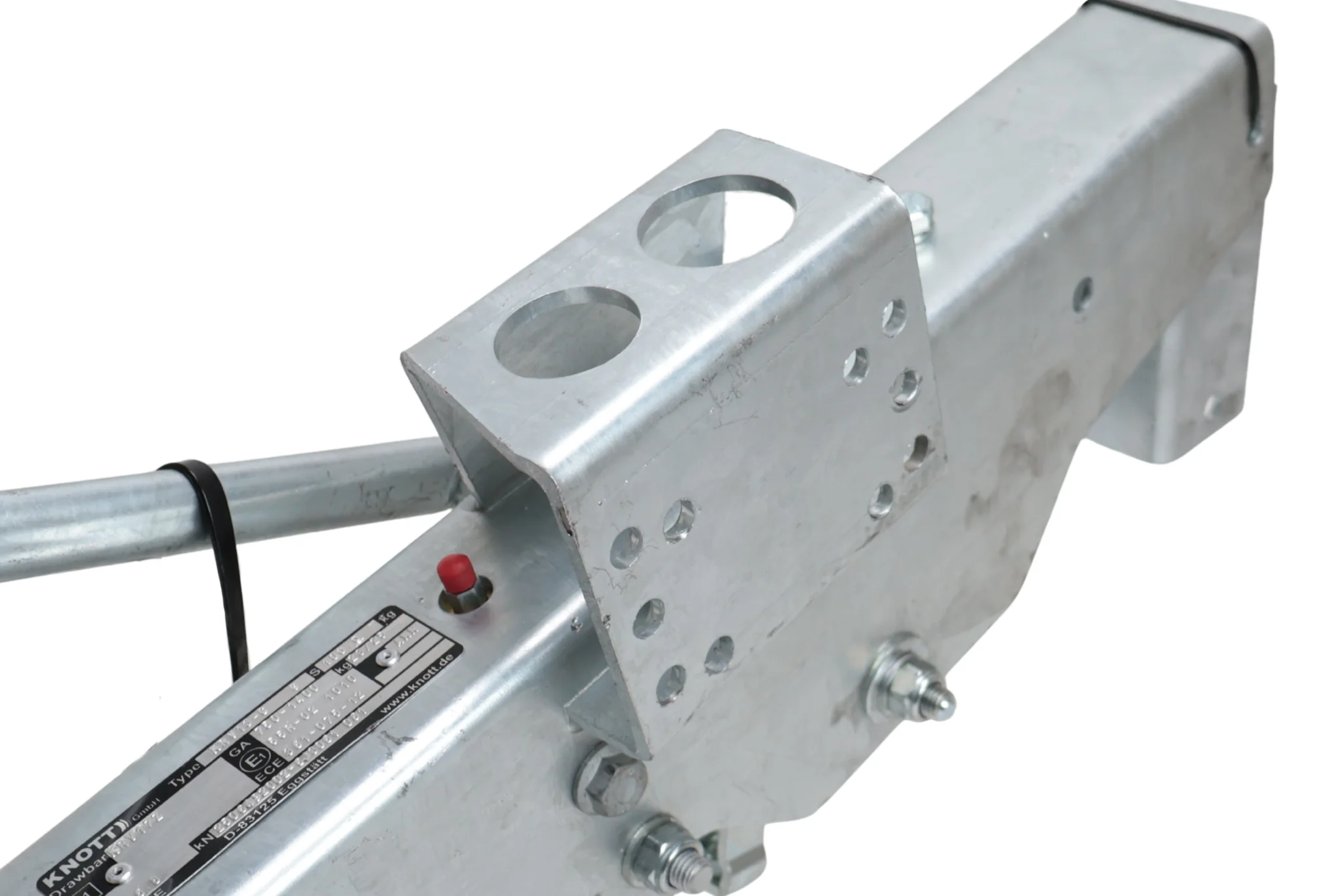 Knott Auflaufeinrichtung für Anhänger - KRV13-C GF - maximale Anhängelast: 1400 kg -  Vierkantrohr anschluss: 60& 70 mm - inkl. Stützrad-Konsole - Image 7