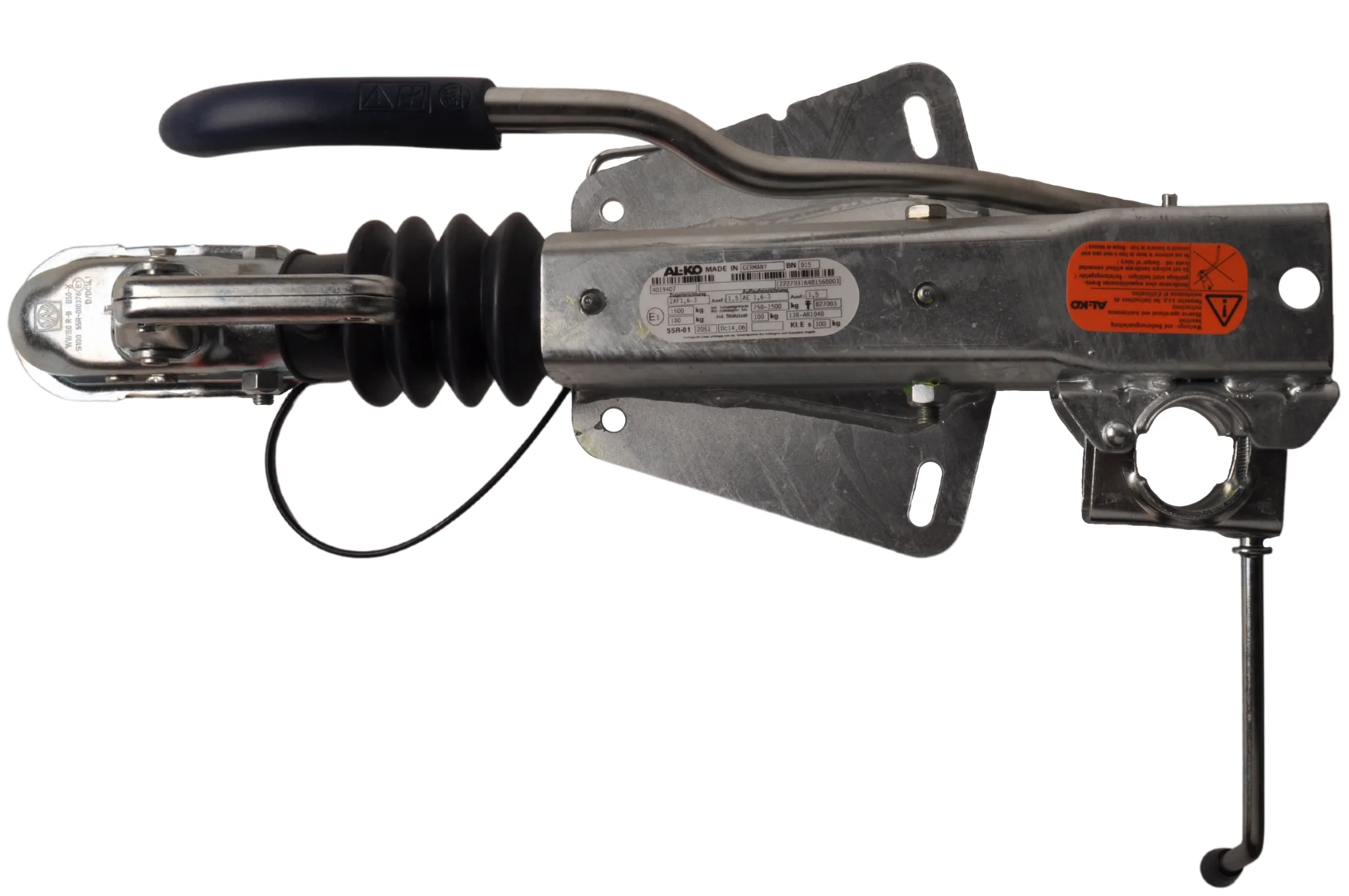 BPW Auflaufeinrichtung für Anhänger - ZAF1.6-3 - Ausführung C - maximale Anhängelast: 1500 kg - inkl. Stützradklemme - Image 2