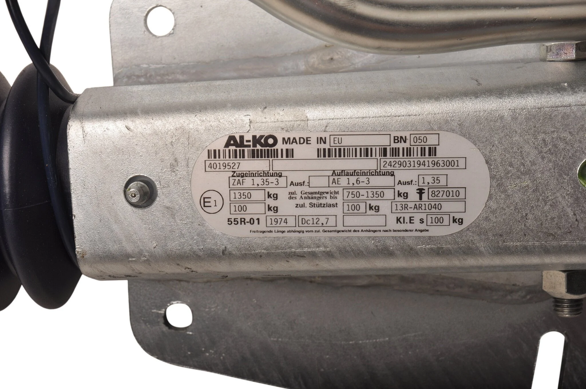 BPW Auflaufeinrichtung für Anhänger -ZAF1,35-3 - maximale Anhängelast: 1350 kg - V-Deichselanschluss - Image 8