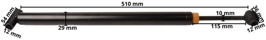 Auflaufdämpfer 251S, lange Ausführung (ab 10/1992) Länge 510 mm - Image 5