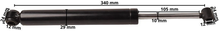 Auflaufdämpfer ZAF 2,8-2 / ZAF 3,0-3 / ZAAQ 3,0-3 - ausgefahrene Länge 340 mm - Image 5