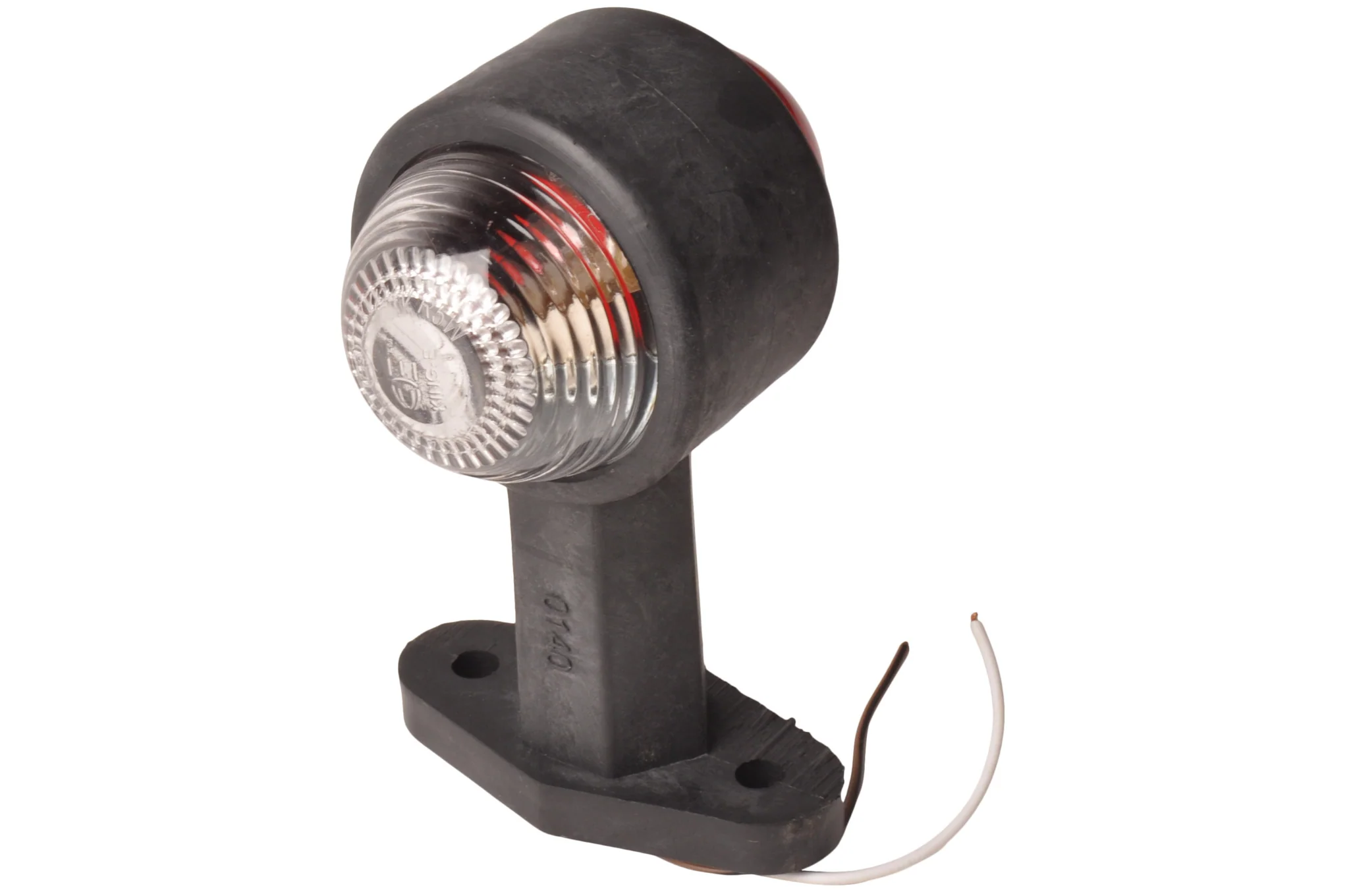 Begrenzungsleuchte rot/weiß 120 mm gerade