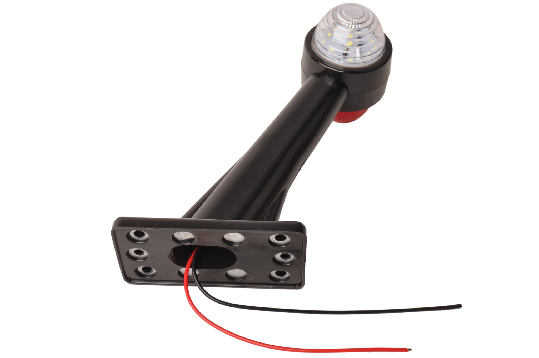 Begrenzungsleuchte Rot/Weiß Licht 19 cm lang in schrägem Winkel - 2 Stück - links und rechts  - LED - Image 3
