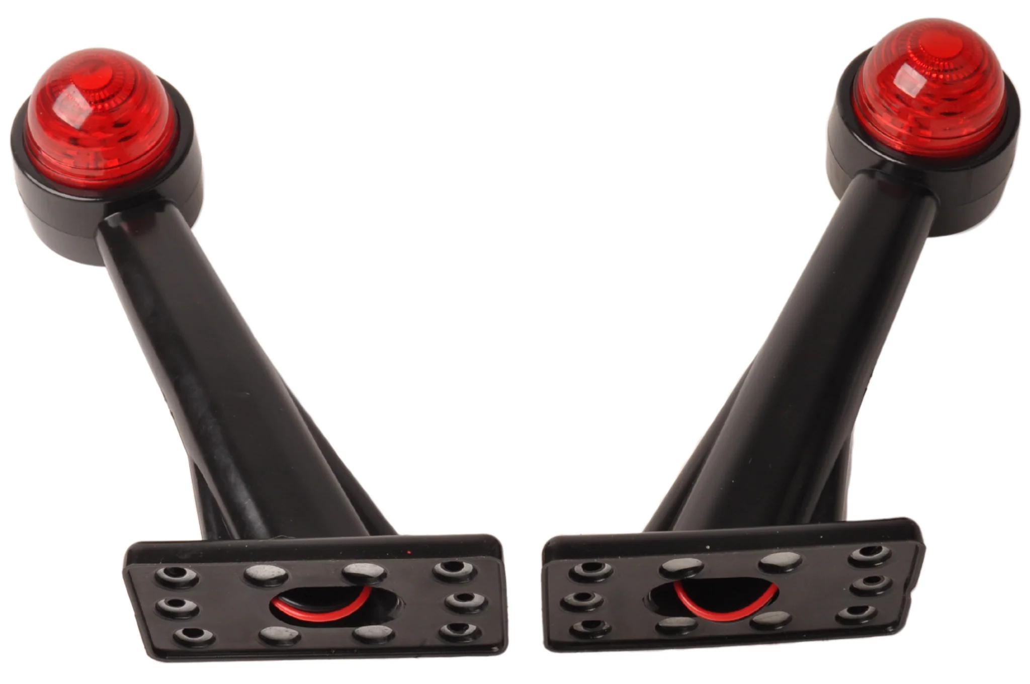 Begrenzungsleuchte Rot/Weiß Licht 19 cm lang in schrägem Winkel - 2 Stück - links und rechts  - LED - Image 5