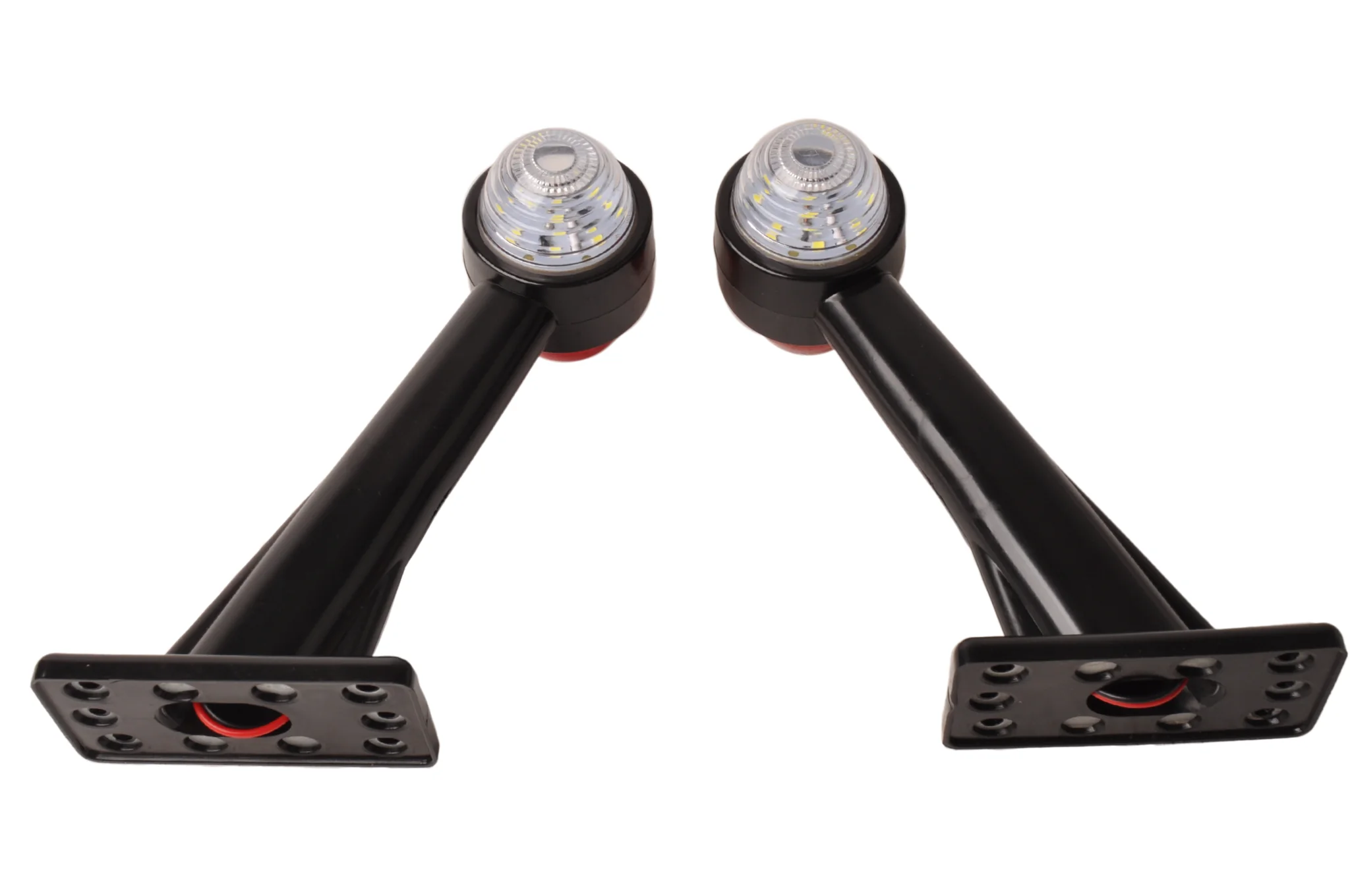 Begrenzungsleuchte Rot/Weiß Licht 19 cm lang in schrägem Winkel - 2 Stück - links und rechts  - LED - Image 8