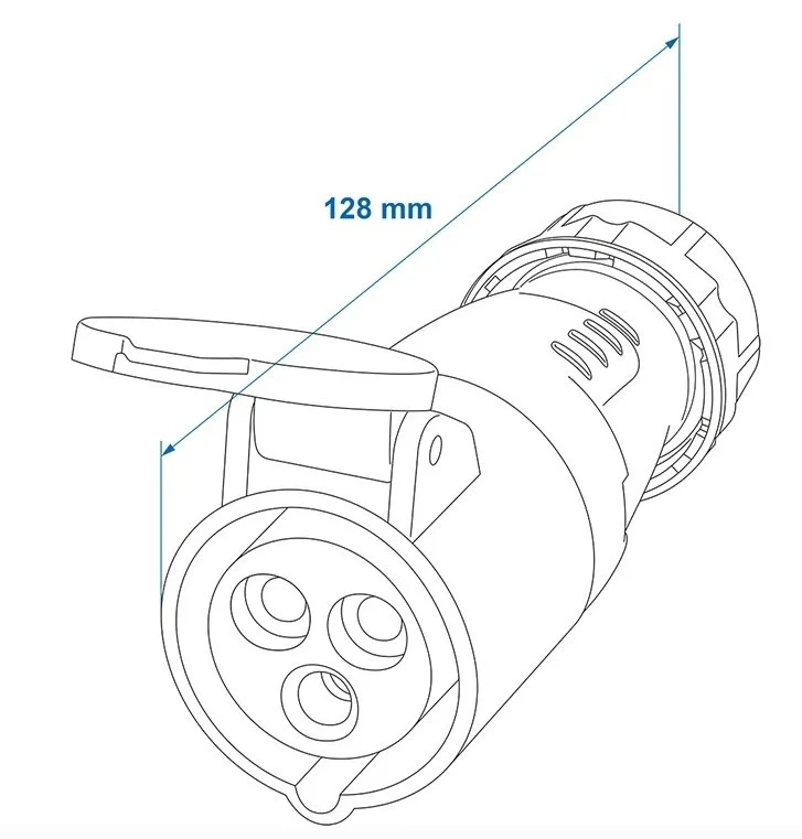 CEE-Gegenstecker 16A - Buchse - Image 6