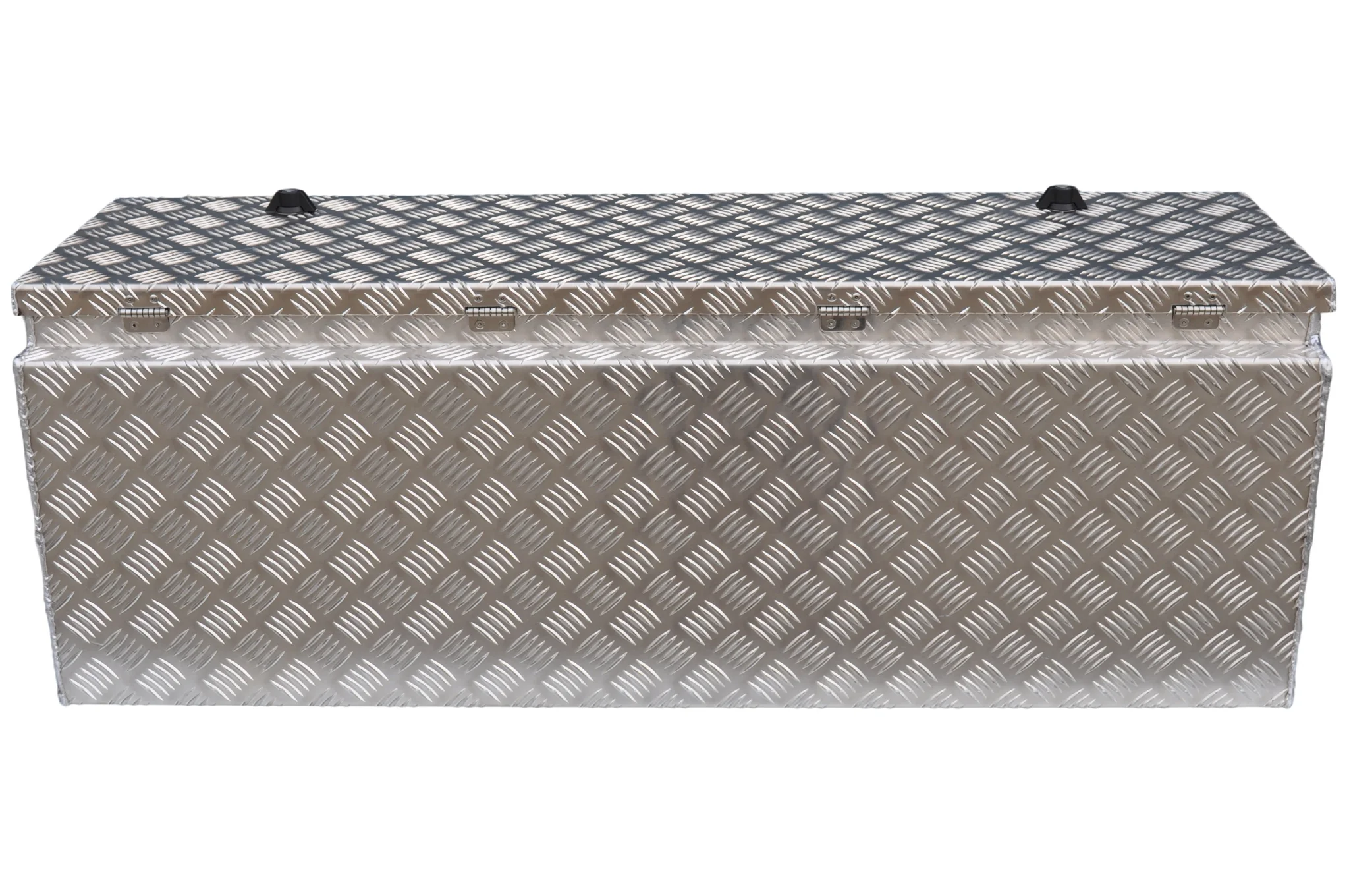 DE HAAN BOX HUW - 1140x340x400 mm Aluminium Riffelblech Deichselbox - mit Butterfly-Schloss - Image 6