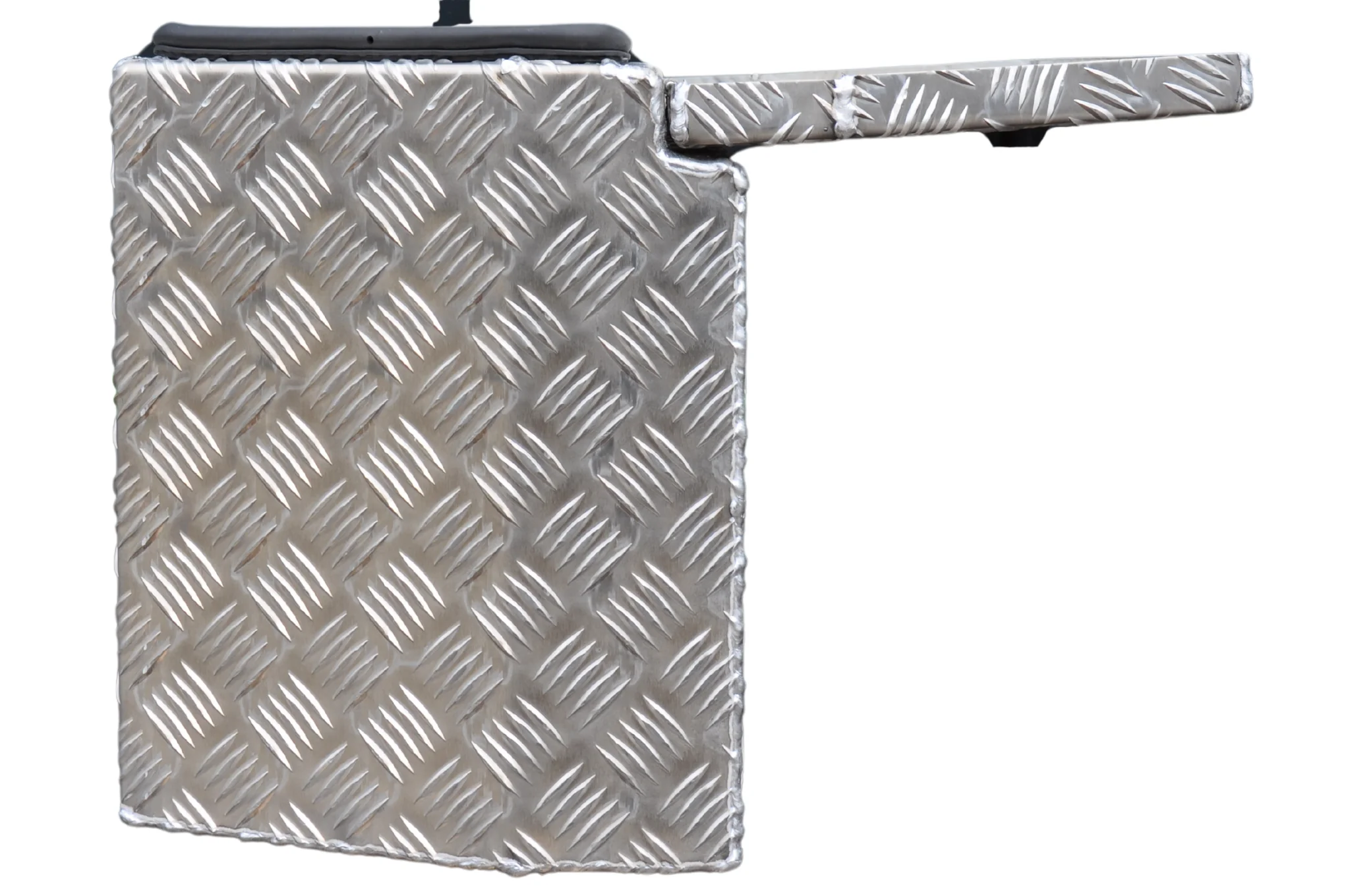 DE HAAN BOX PBV - wasser- und staubdichter Aluminium-Riffelblech Deichselbox 750x320x400 mm - ausgestattet mit Butterfly-Schloss - Image 4