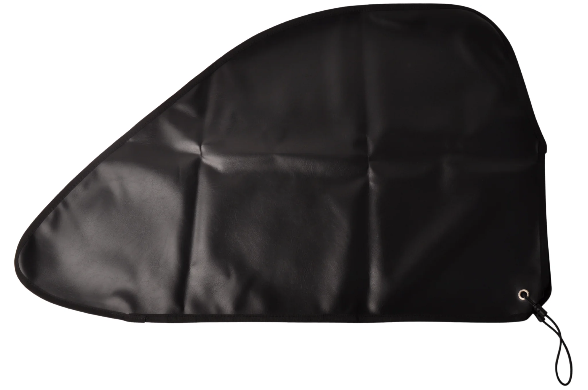 Schwarze Deichselabdeckung 87x55 cm – PU-Material – inklusive Gummizug