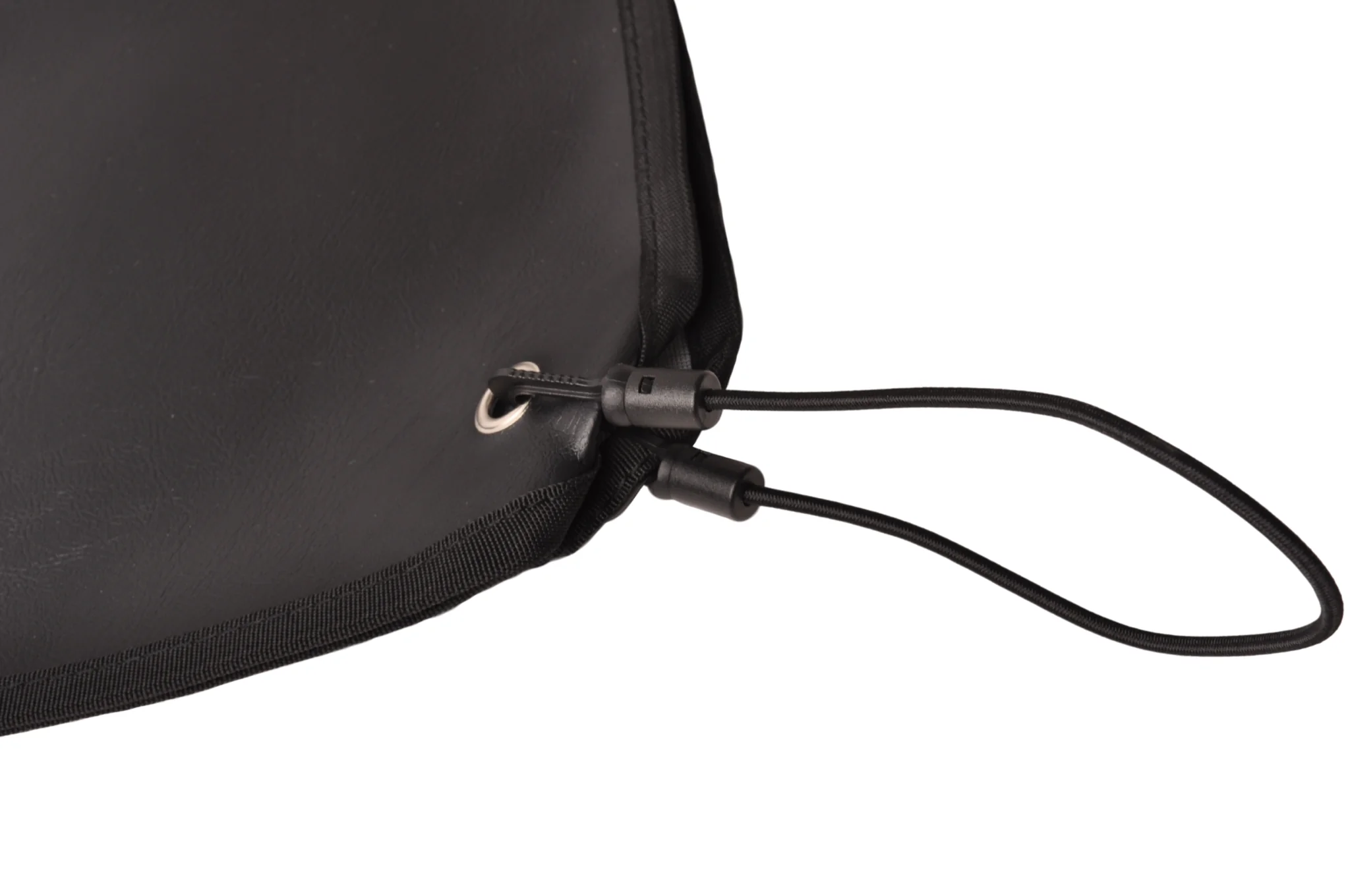Schwarze Deichselabdeckung 87x55 cm – PU-Material – inklusive Gummizug - Image 3
