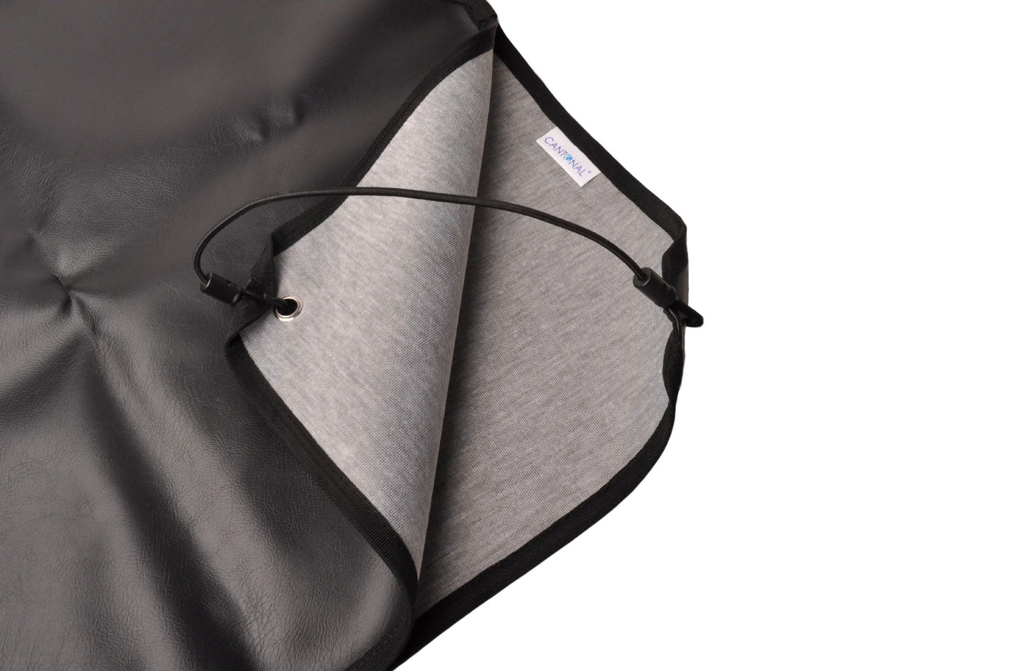 Schwarze Deichselabdeckung 87x55 cm – PU-Material – inklusive Gummizug - Image 5