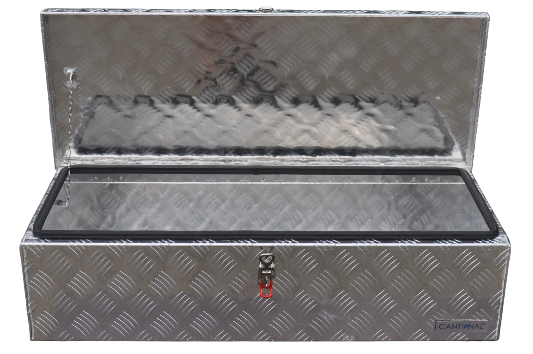 Aluminium Deichselbox aus Riffelblech 900x380x230 mm - Image 3