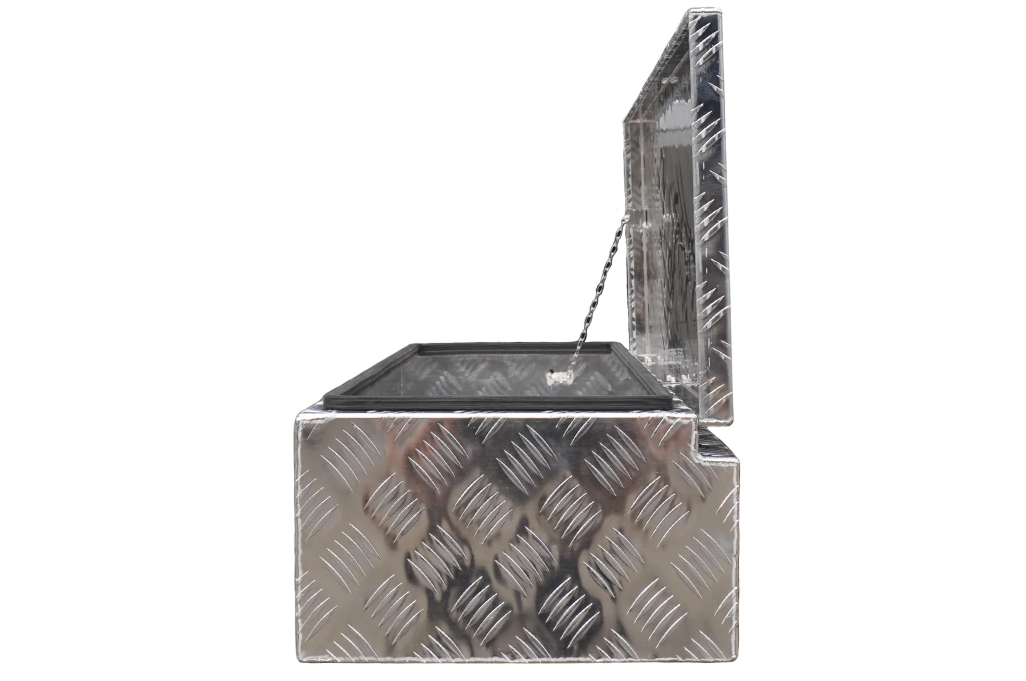 Aluminium Deichselbox aus Riffelblech 900x380x230 mm - Image 4