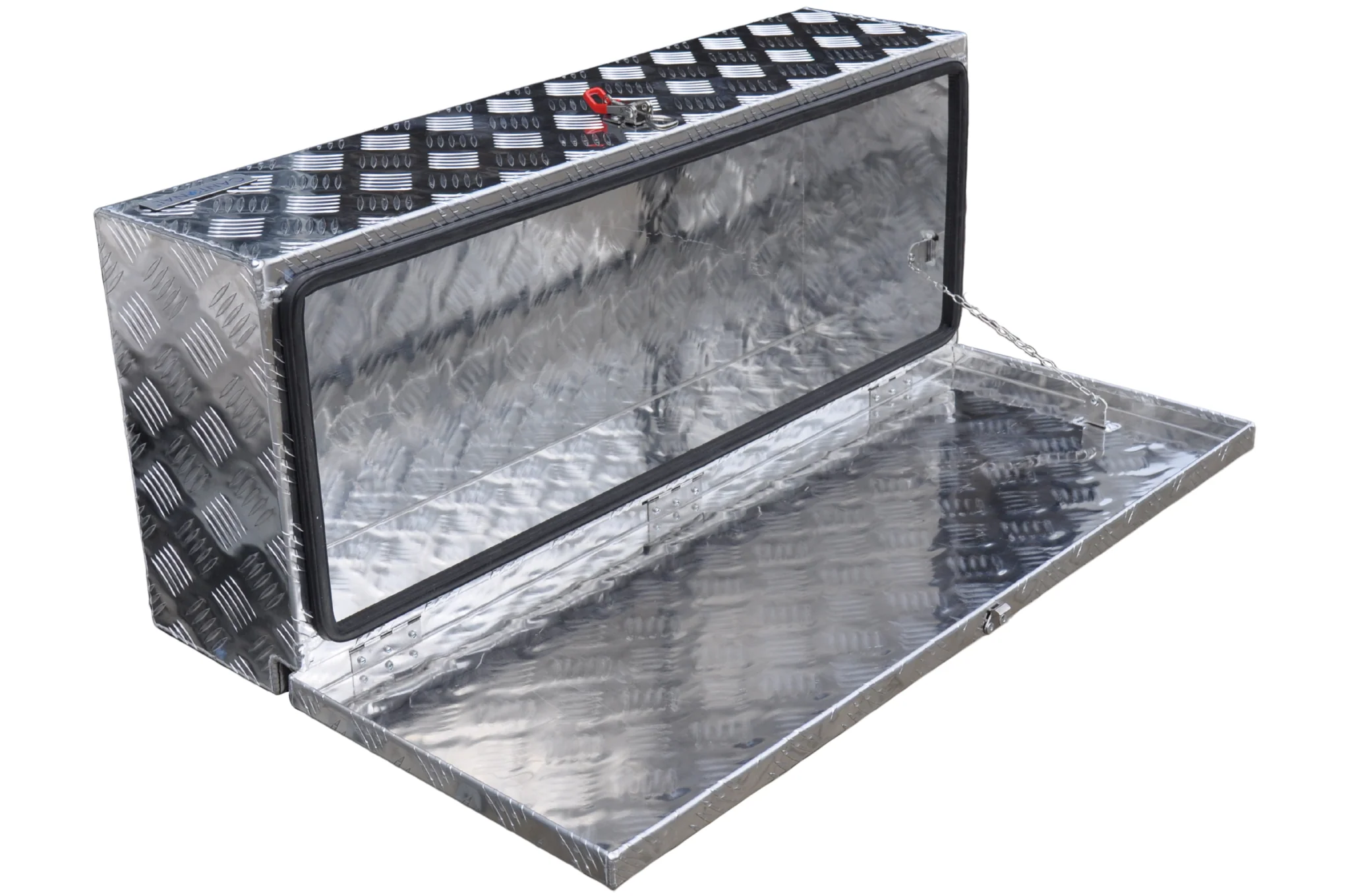 Aluminium Deichselbox aus Riffelblech 900x380x230 mm - Image 8