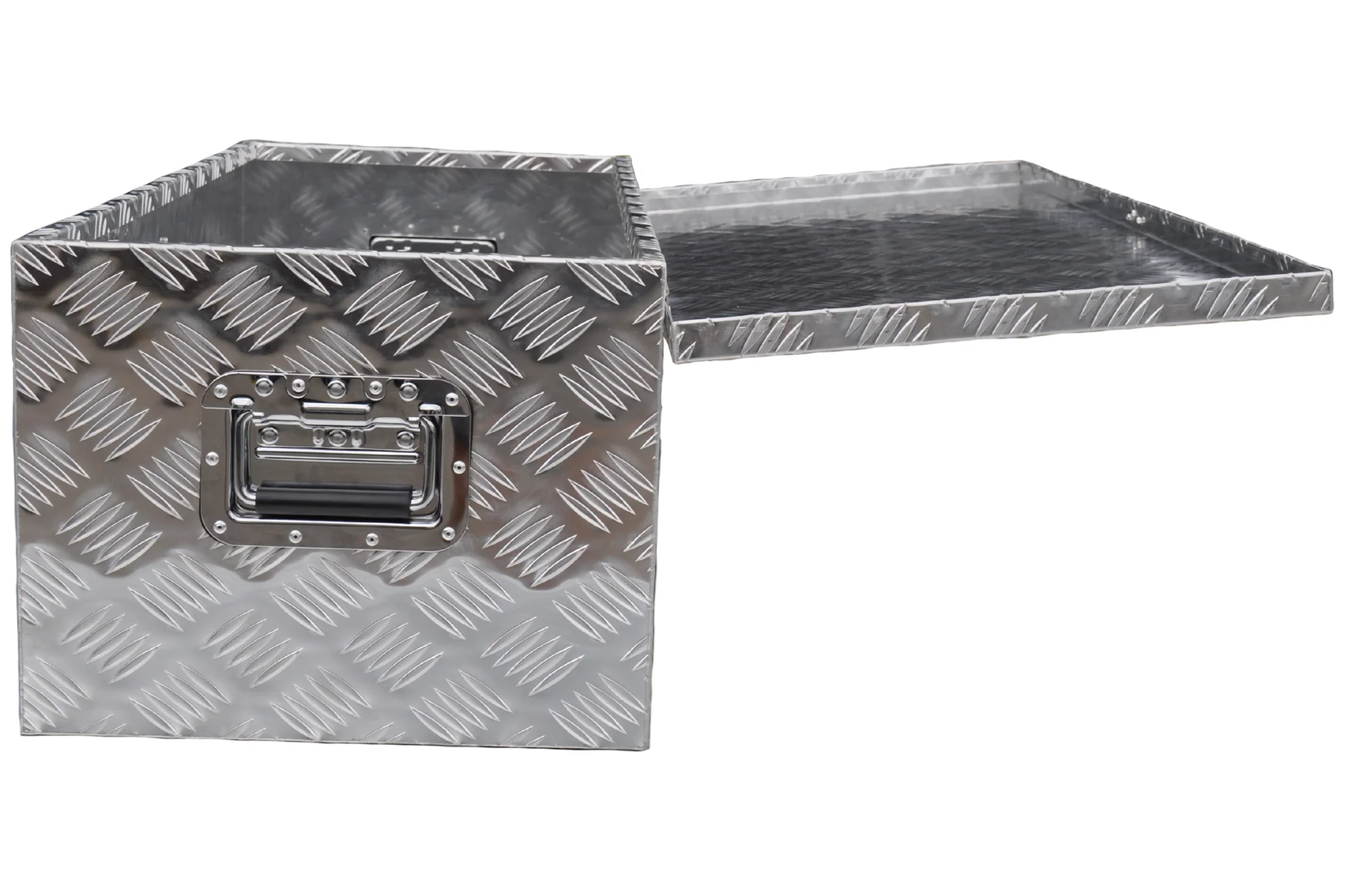 Deichselbox Aluminium-Riffelblech 840x400x310 mm – mit Schmetterlingsverschluss - Image 5