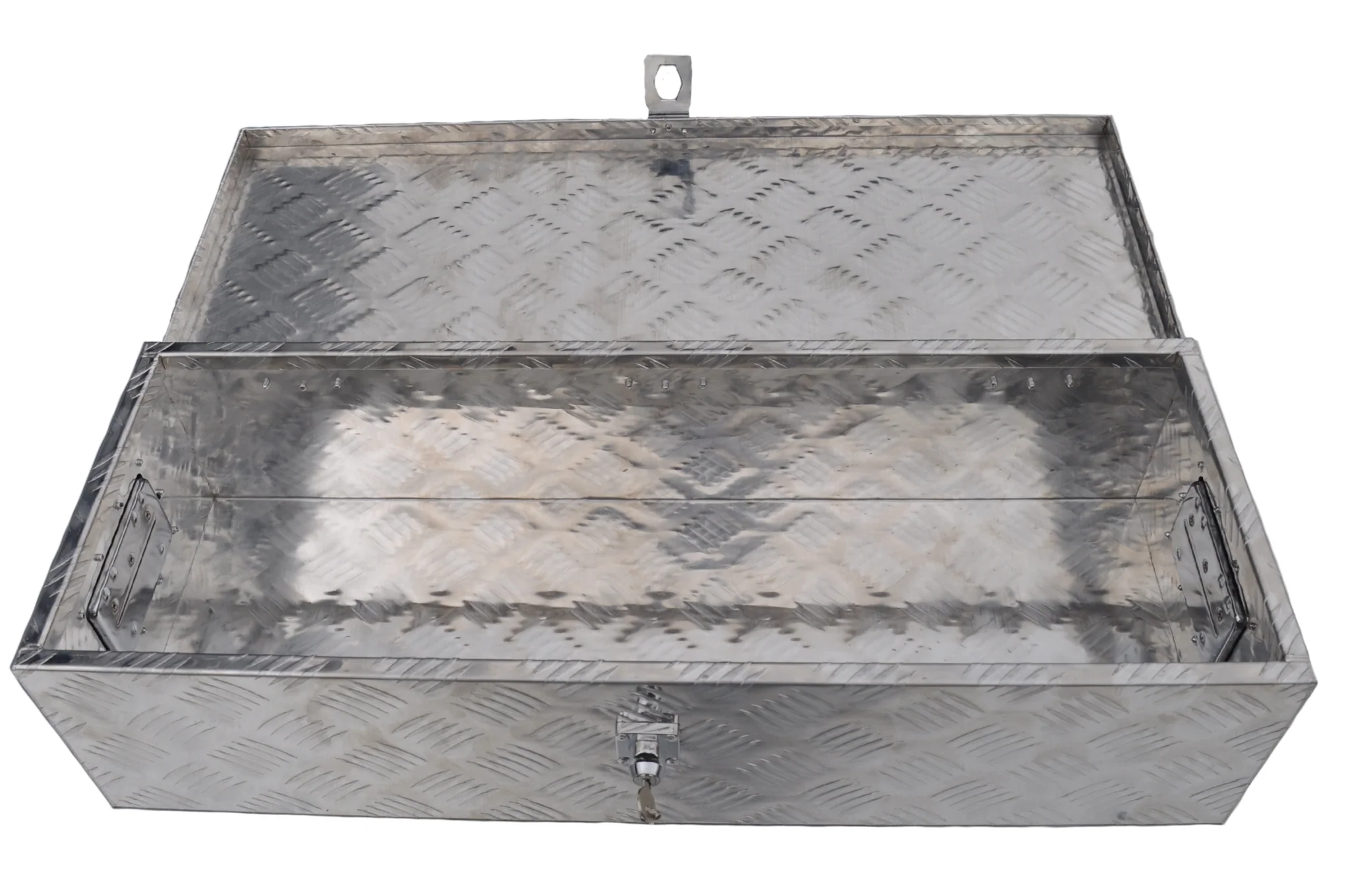 Deichselbox aus Aluminium-Riffelblech 800x300x190 mm – Schmetterlingsverschluss - Image 5