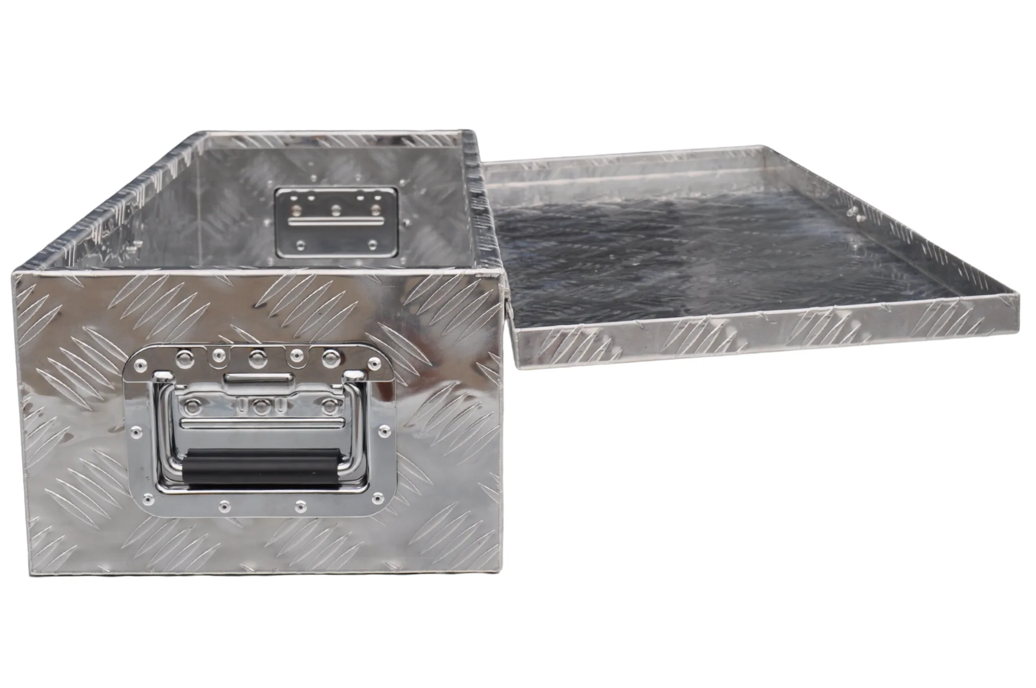 Deichselbox aus Aluminium-Riffelblech 800x300x190 mm – Schmetterlingsverschluss - Image 6