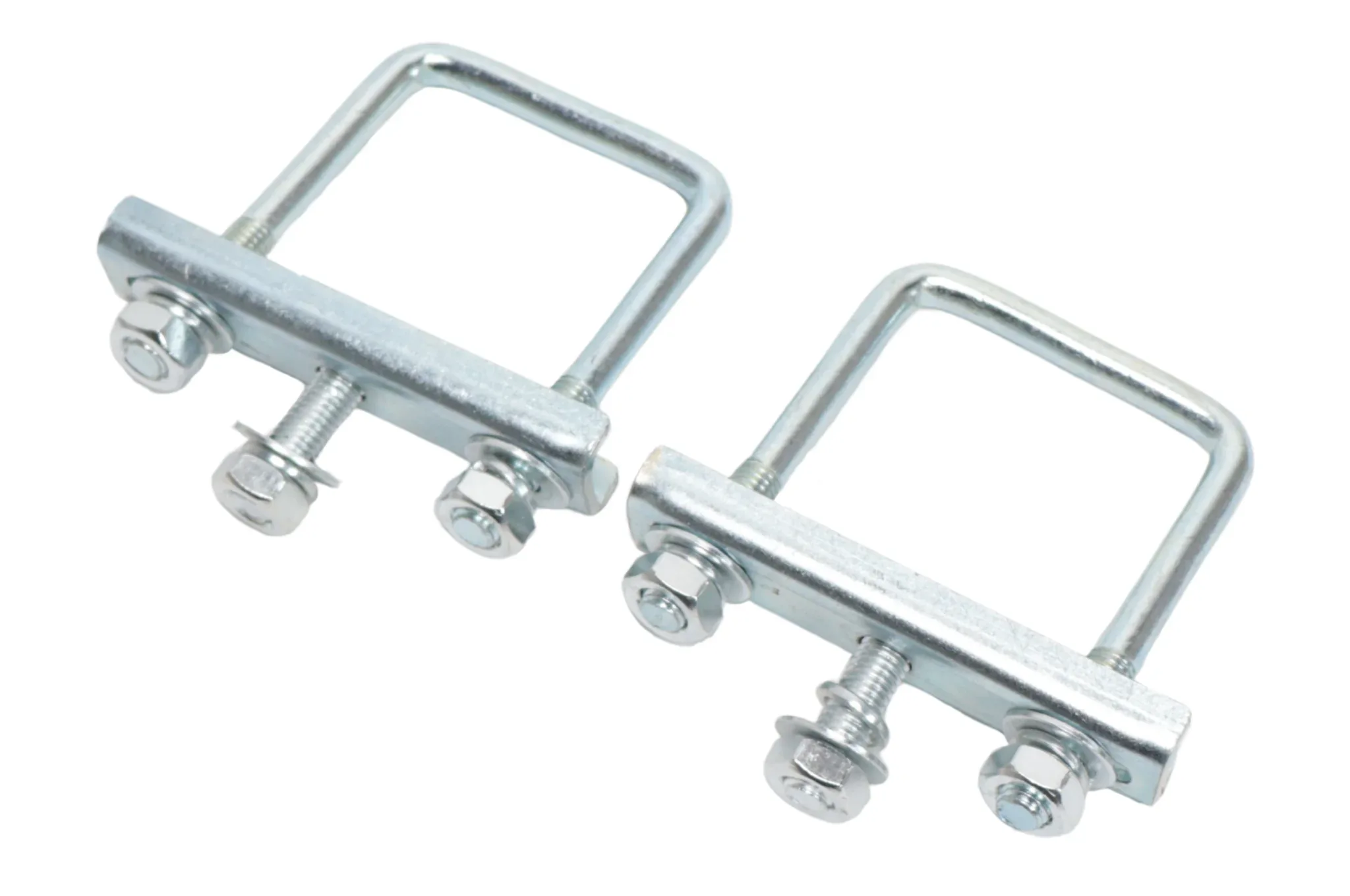 Deichselklemmen für Stützradklemme Vierkant (48 mm) für Rohr 60 mm ( 2 Stück)